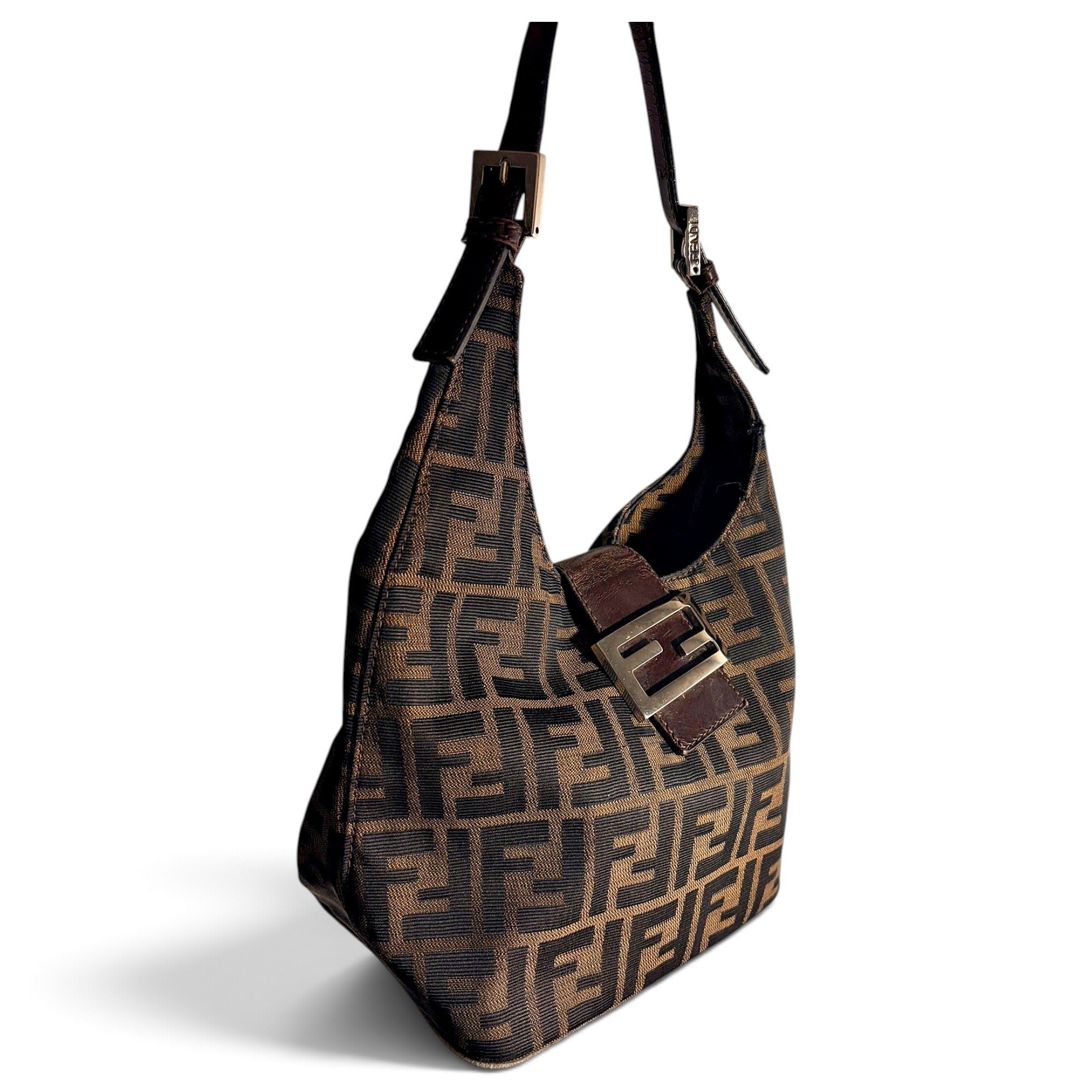 Fendi Mamma Baguette cloth handbag
