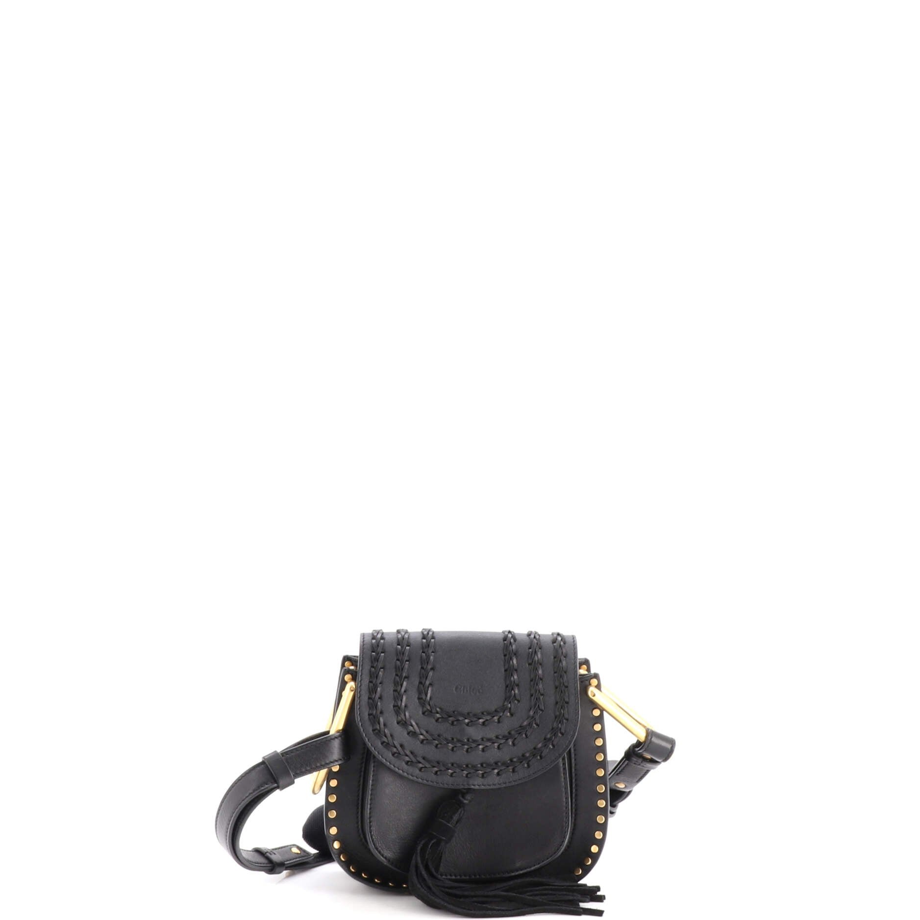 Hudson Handbag Whipstitch Leather Mini