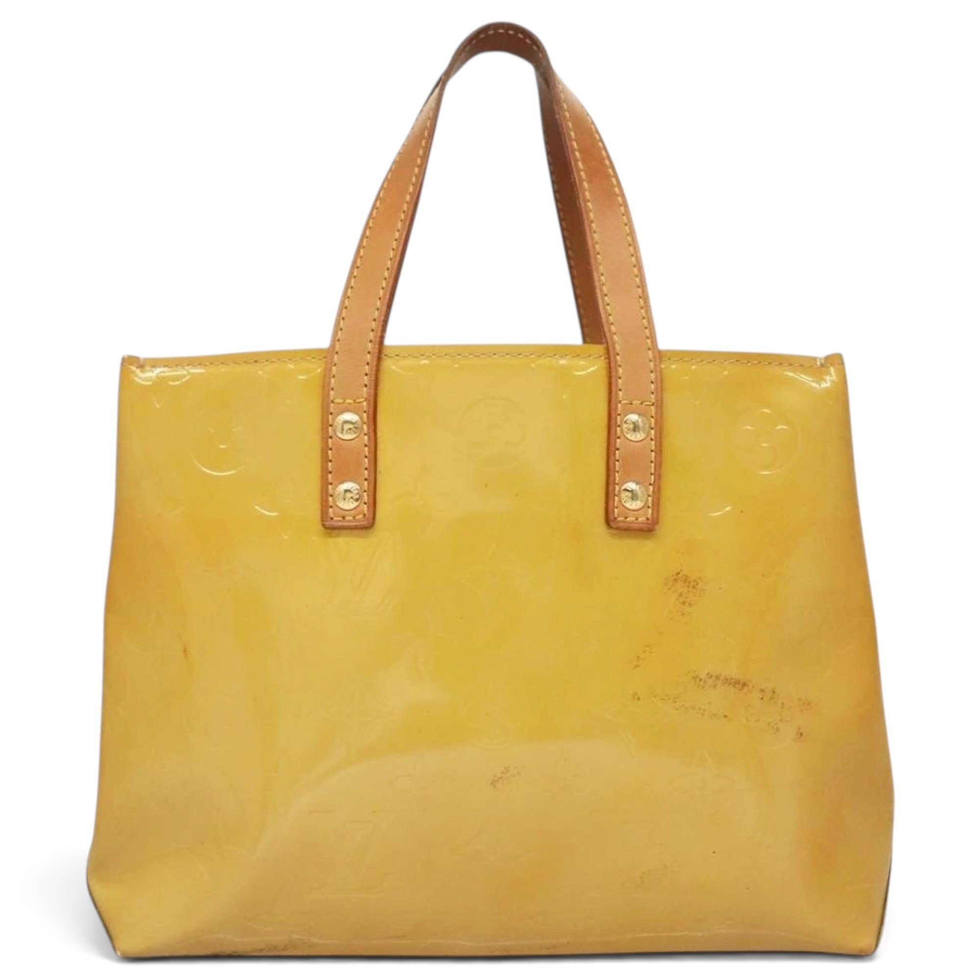 Reade patent leather handbag
