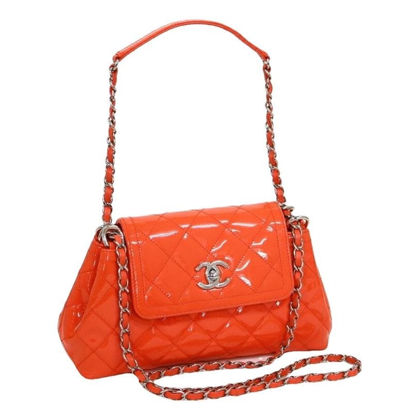 Patent leather handbag