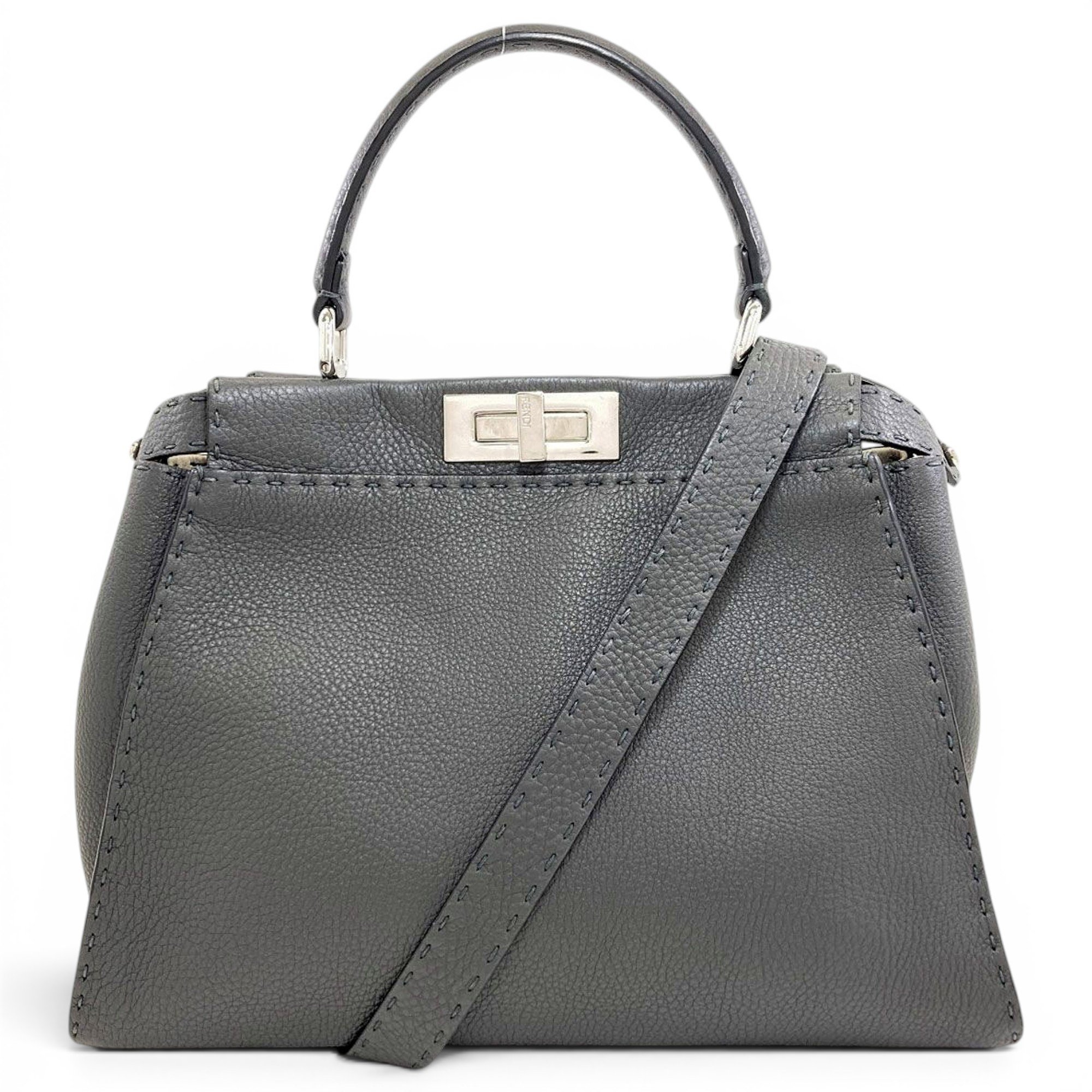 Peekaboo leather handbag