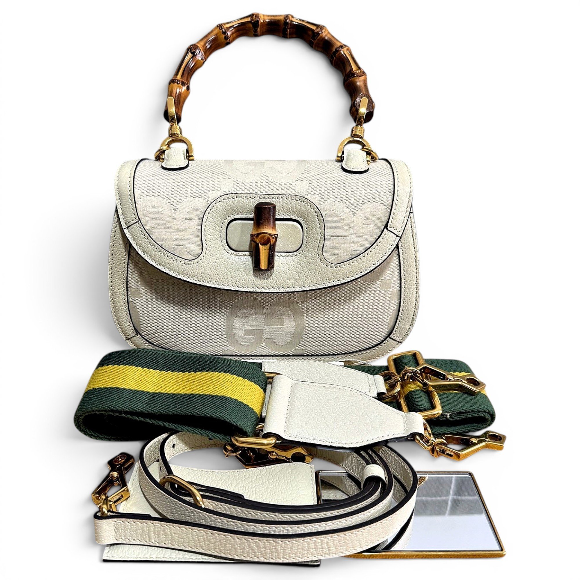 Convertible Bamboo Top Handle cloth handbag