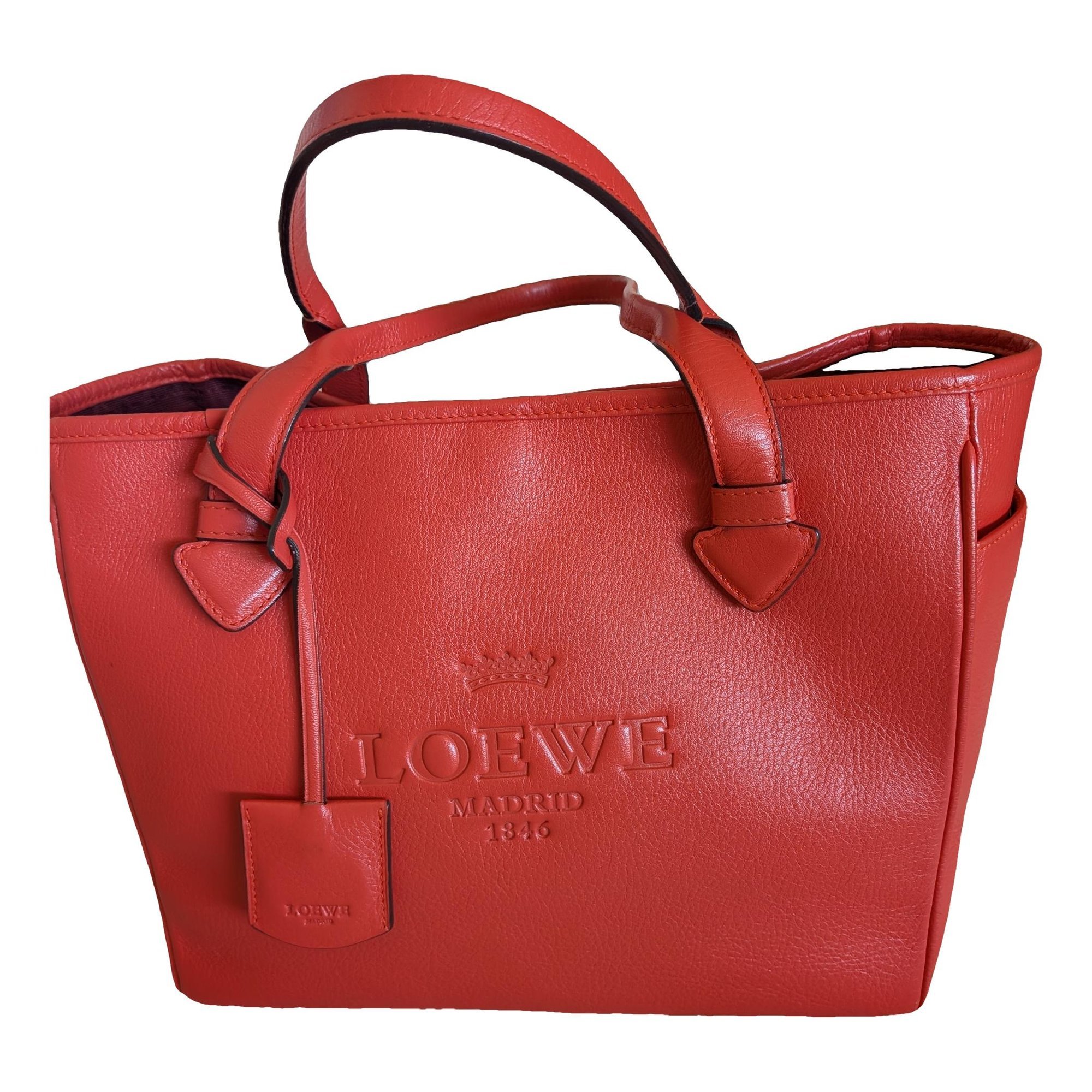T Shopper leather handbag