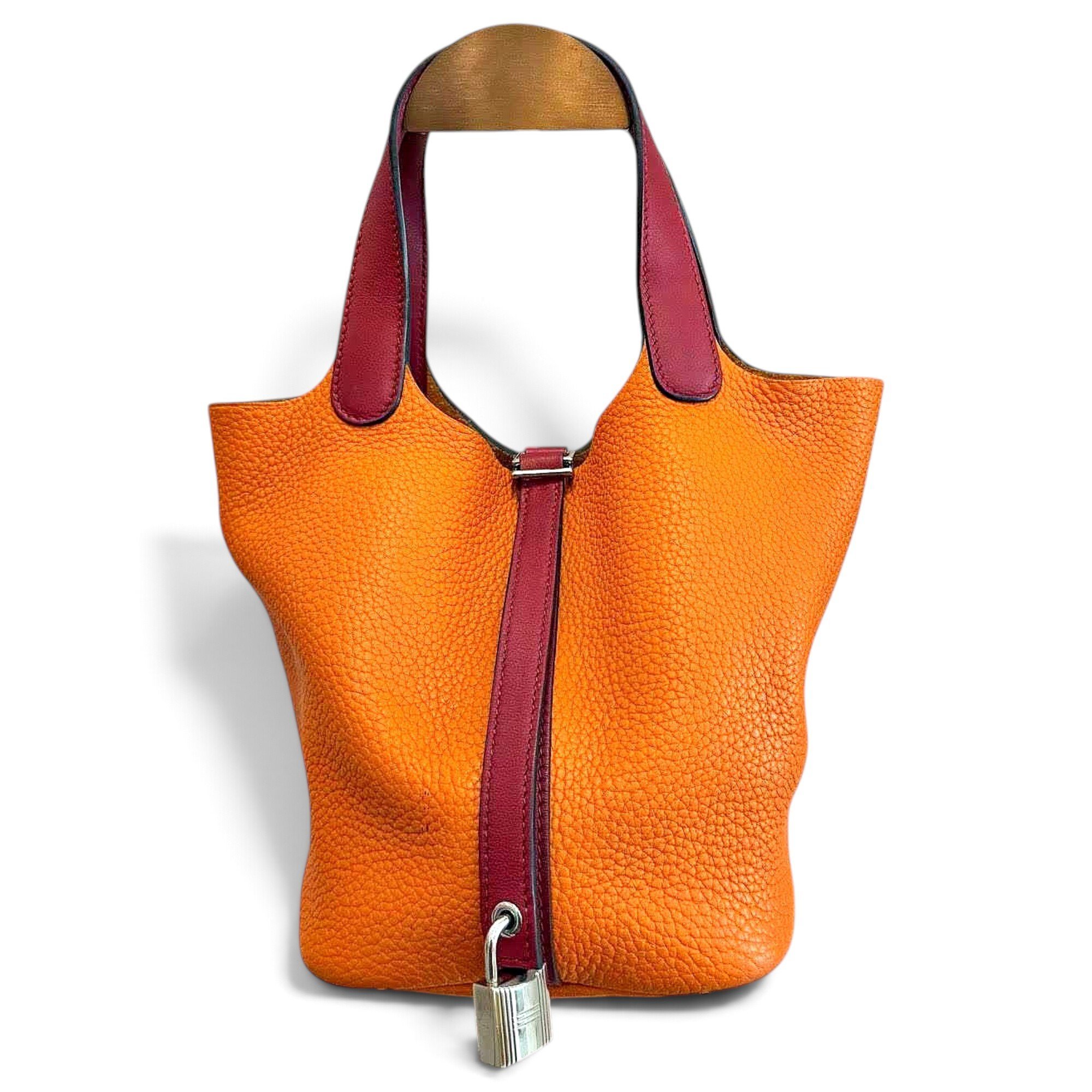 Picotin leather handbag