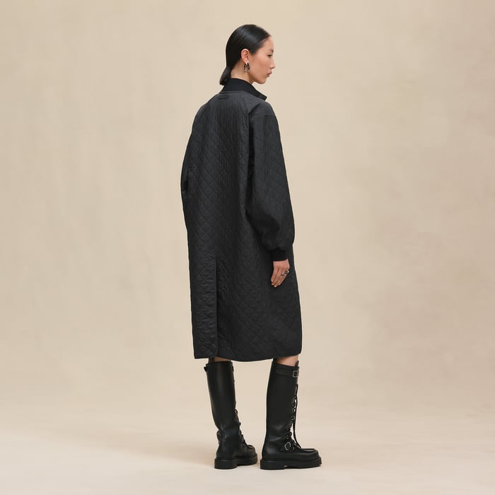 Bleu Céleste Modular Quilted Coat