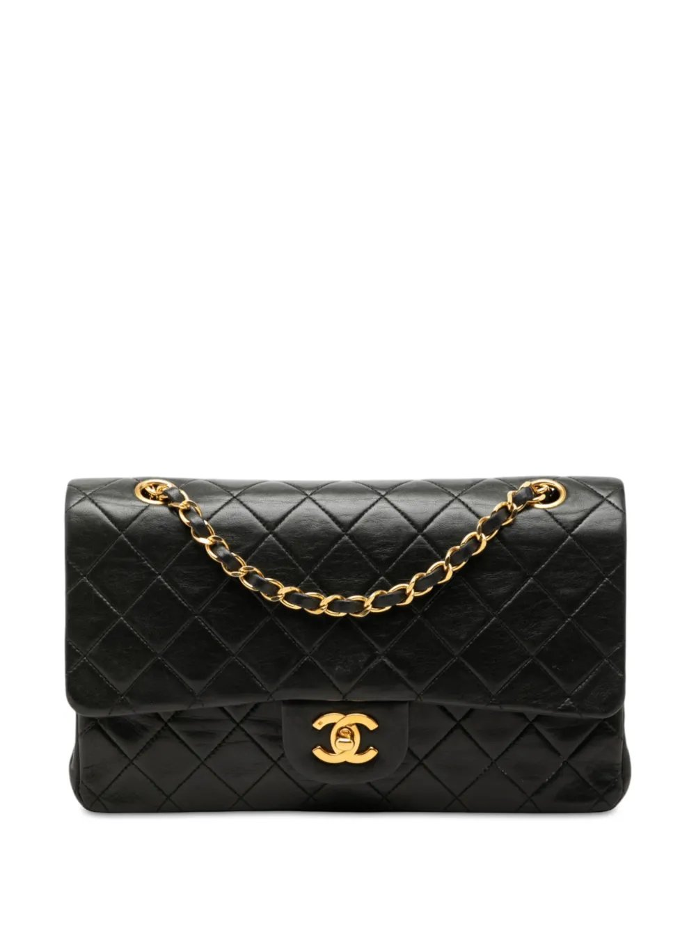 1989-1991 Medium Classic Lambskin Double Flap shoulder bag