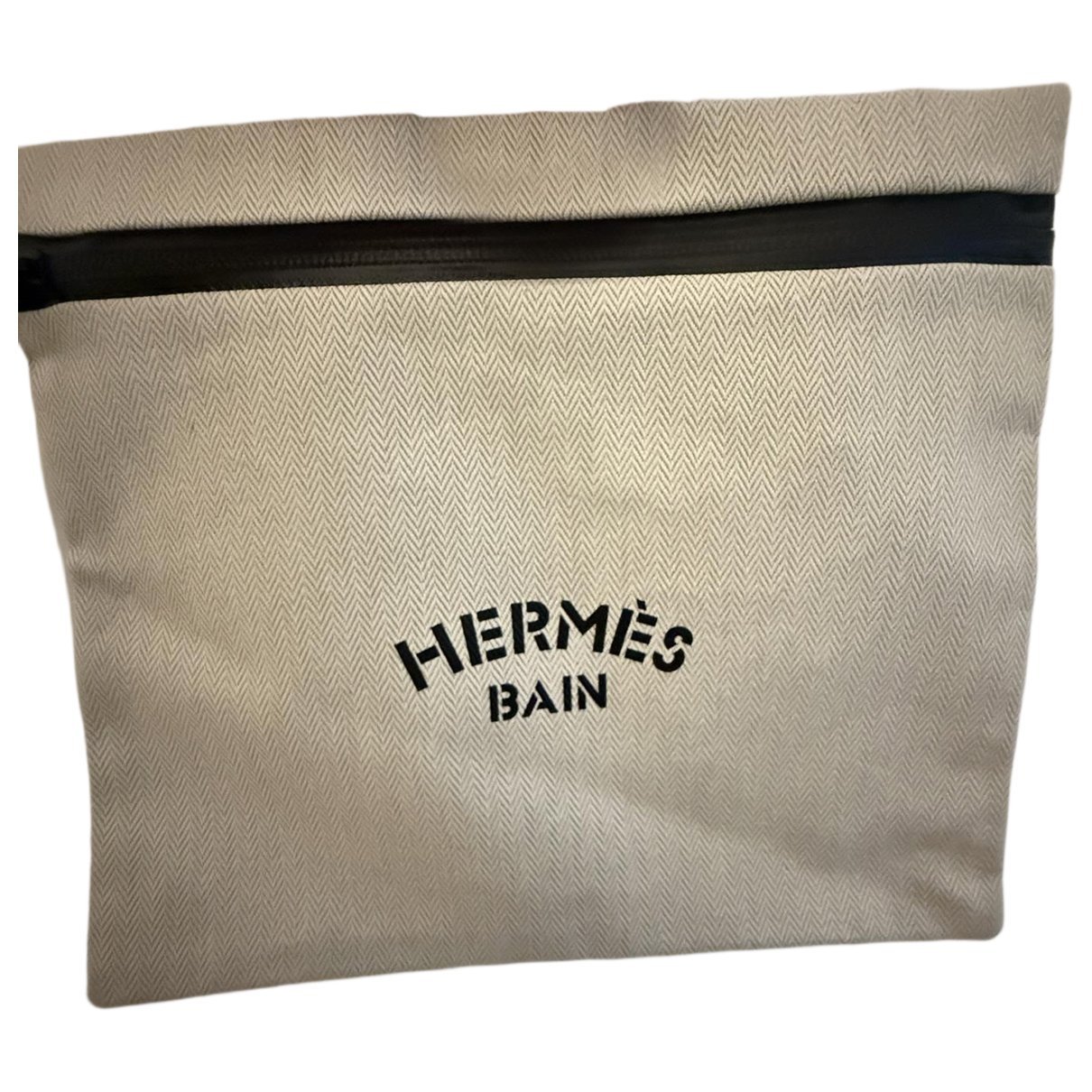 Hermes Fourbi Handbag Toile Chevron