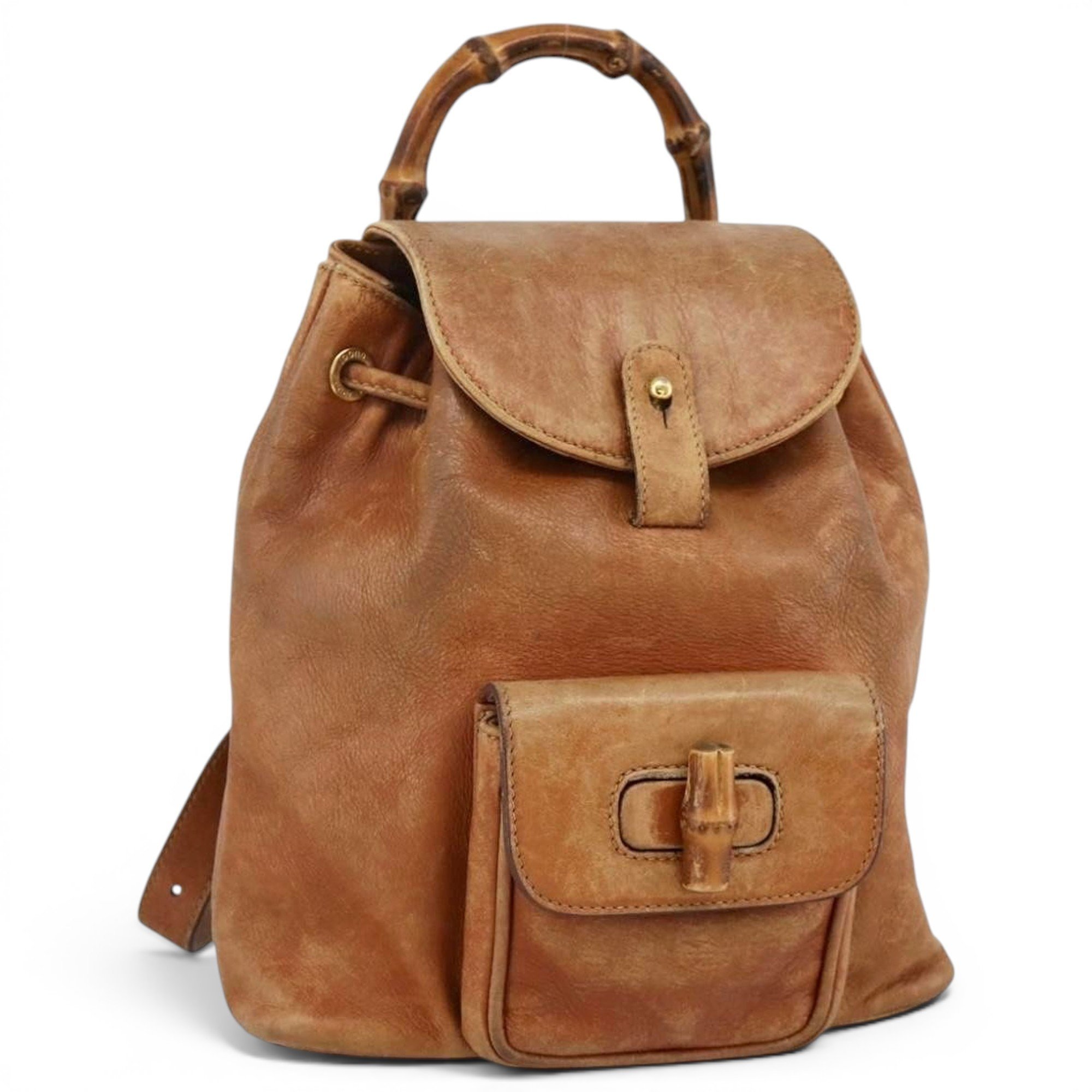 Leather backpack