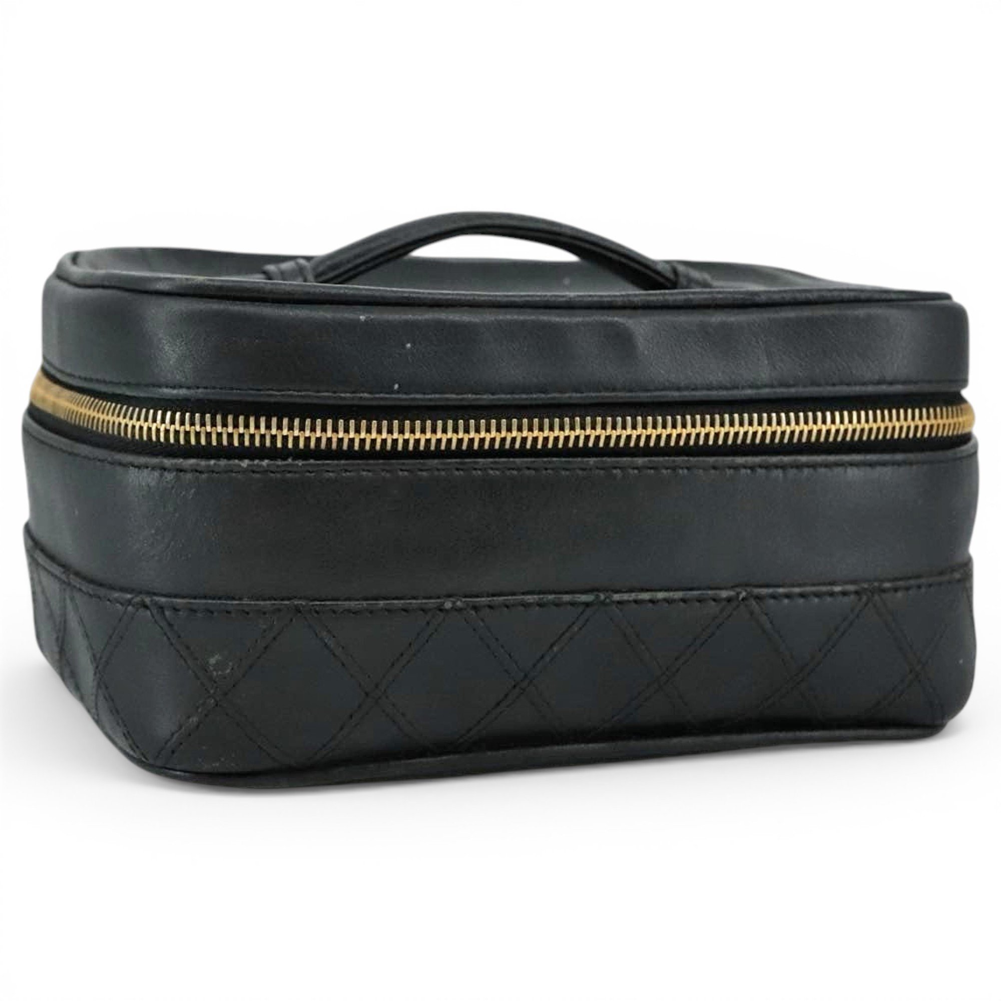 Leather vanity case