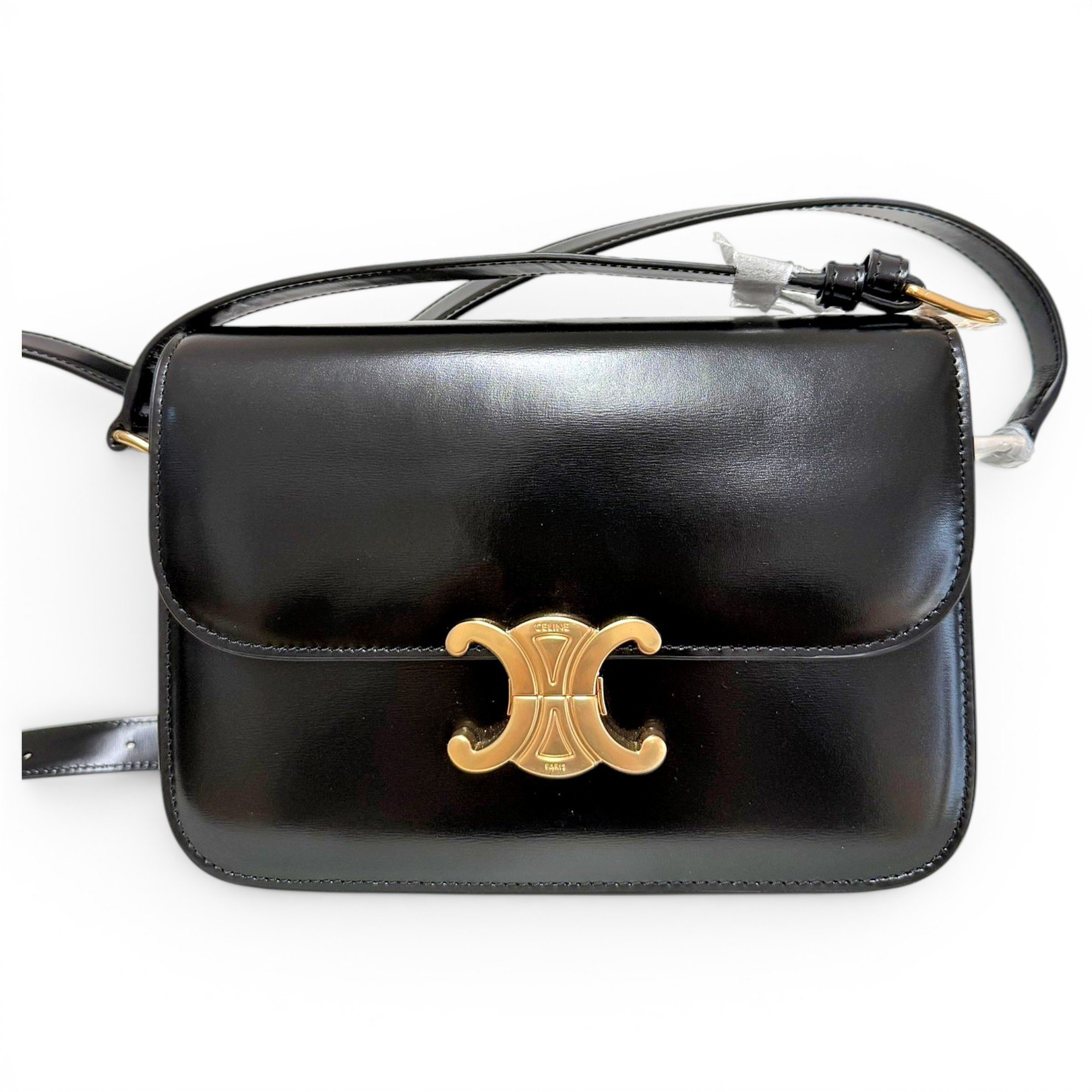 Triomphe leather handbag