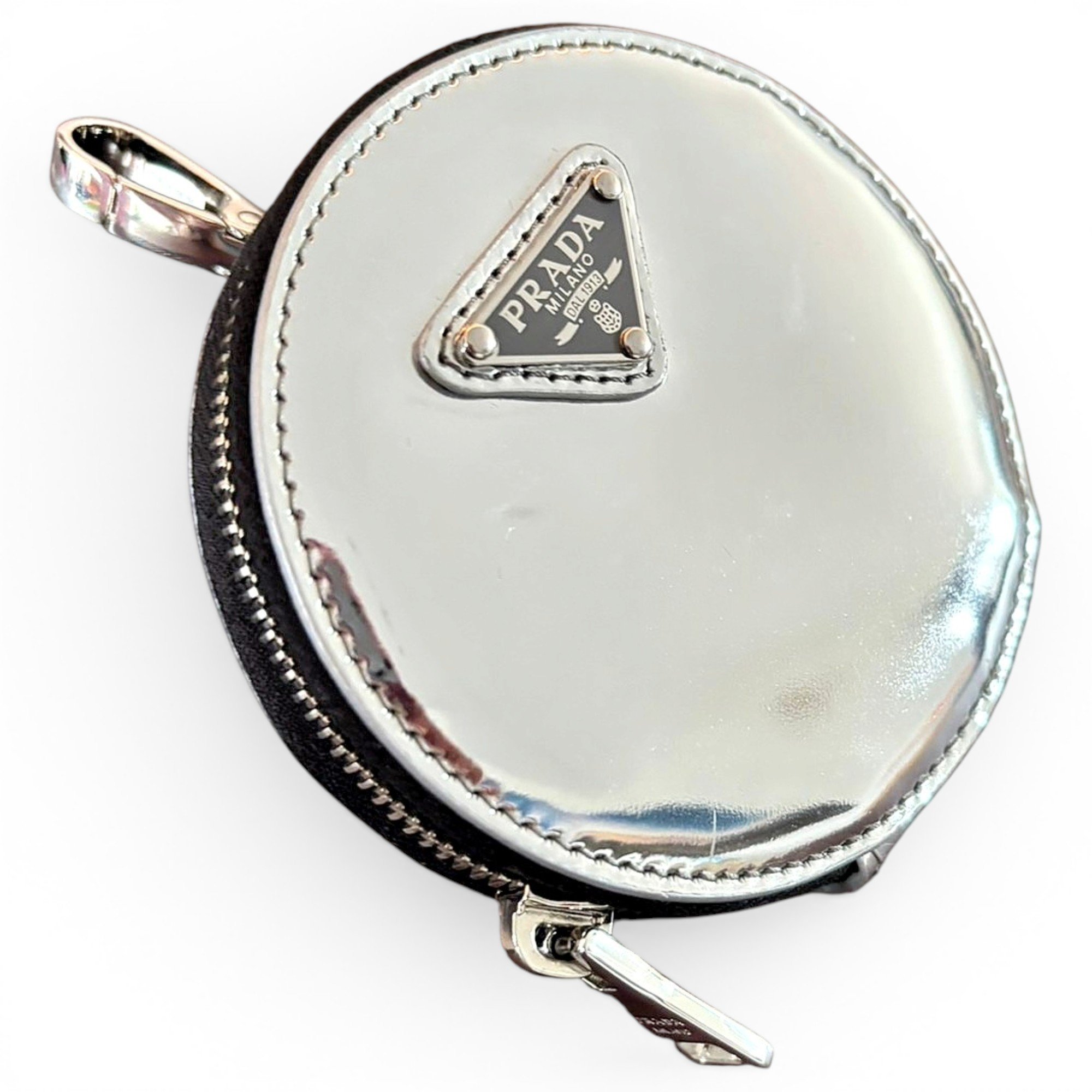 Leather clutch bag