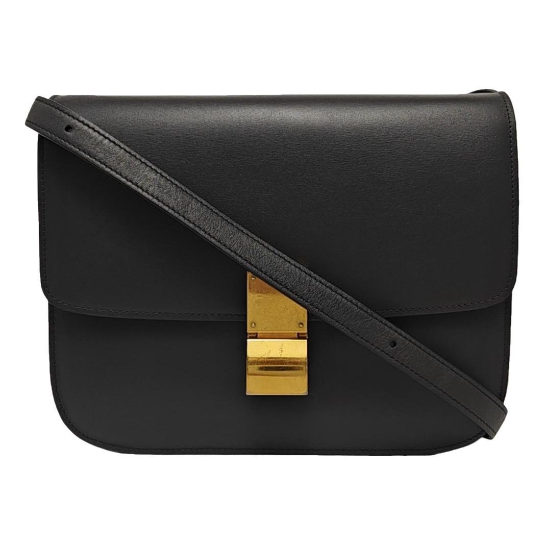 Classic leather crossbody bag