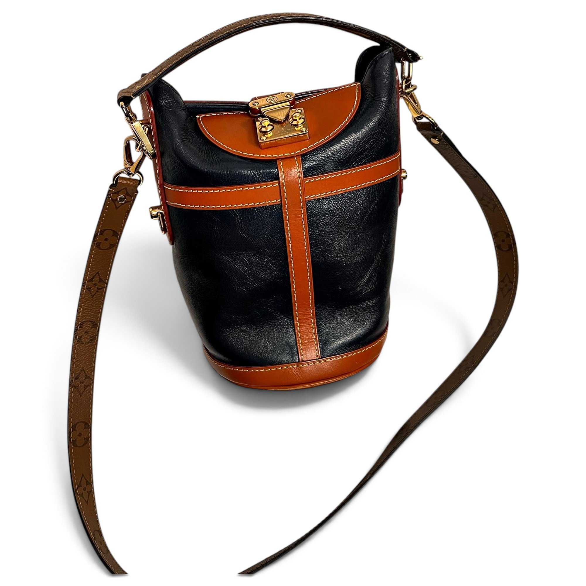 Bento Box leather crossbody bag