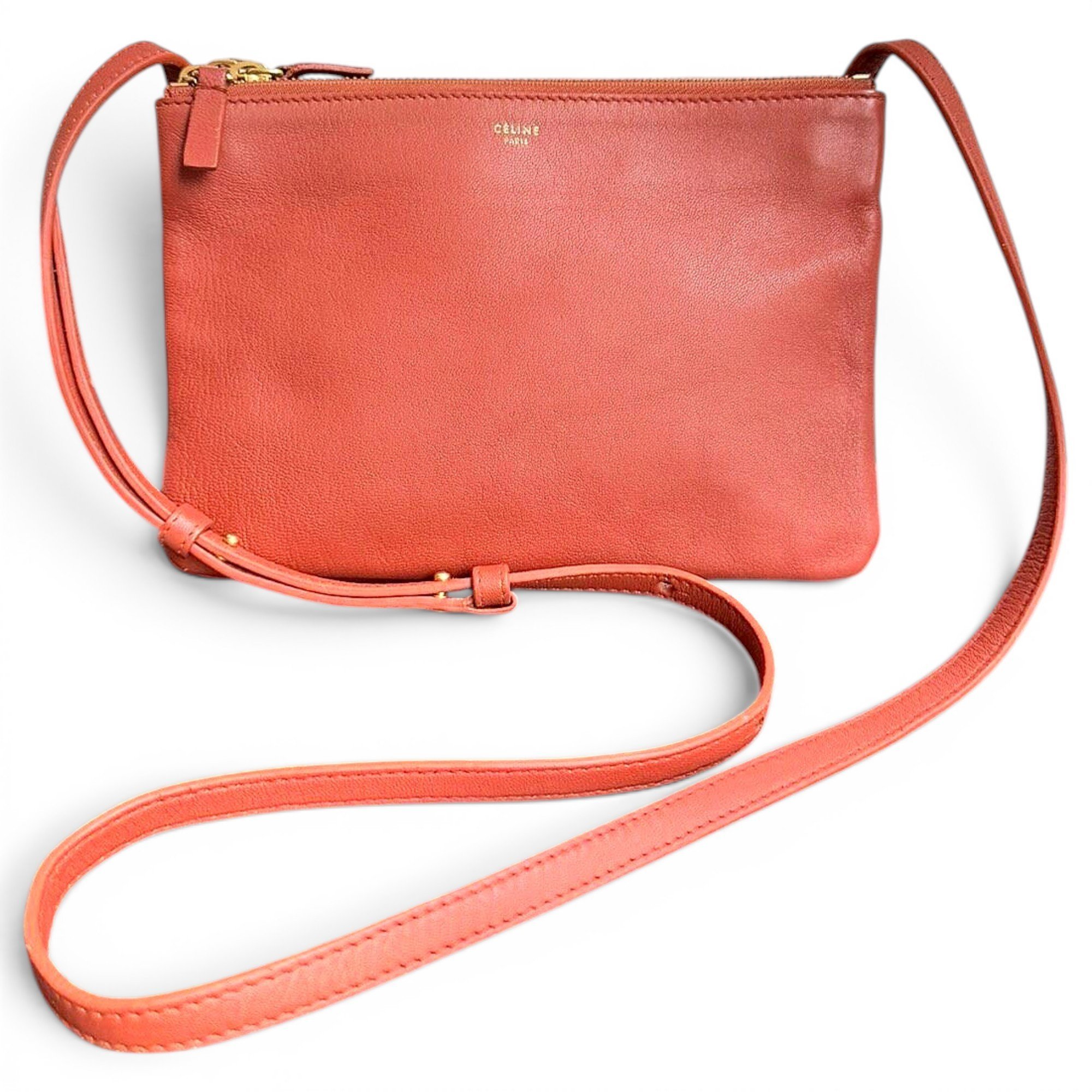 Trio leather crossbody bag