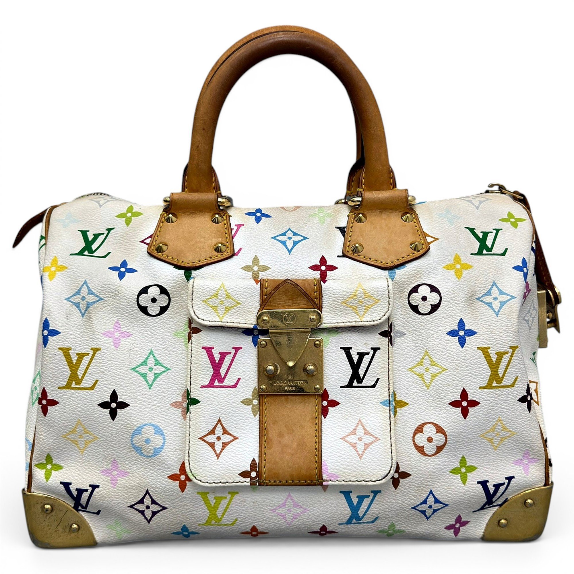 Speedy leather handbag