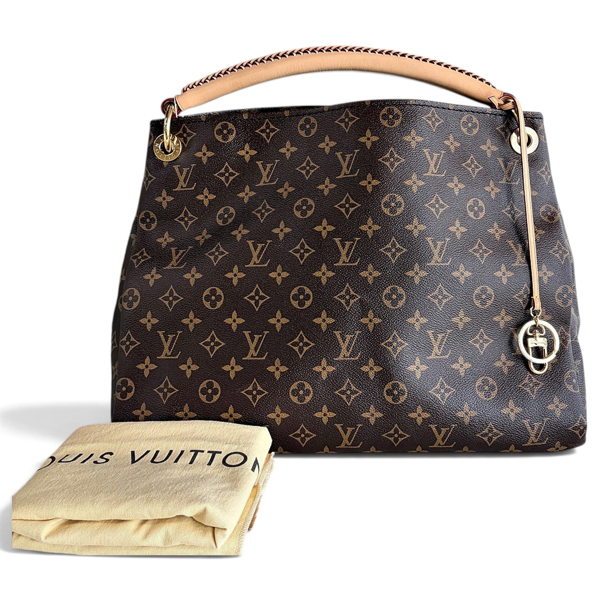 Artsy leather handbag