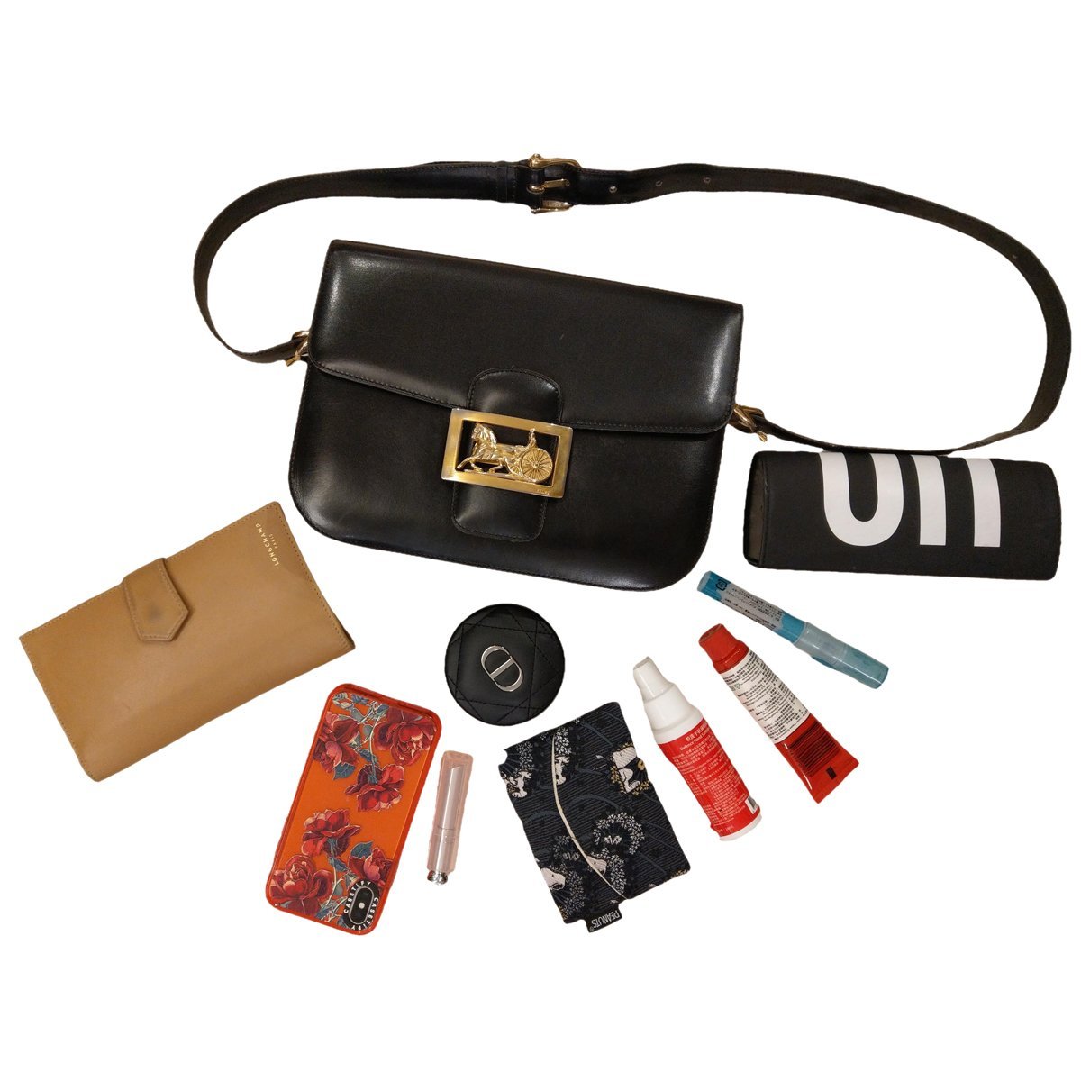 Leather crossbody bag
