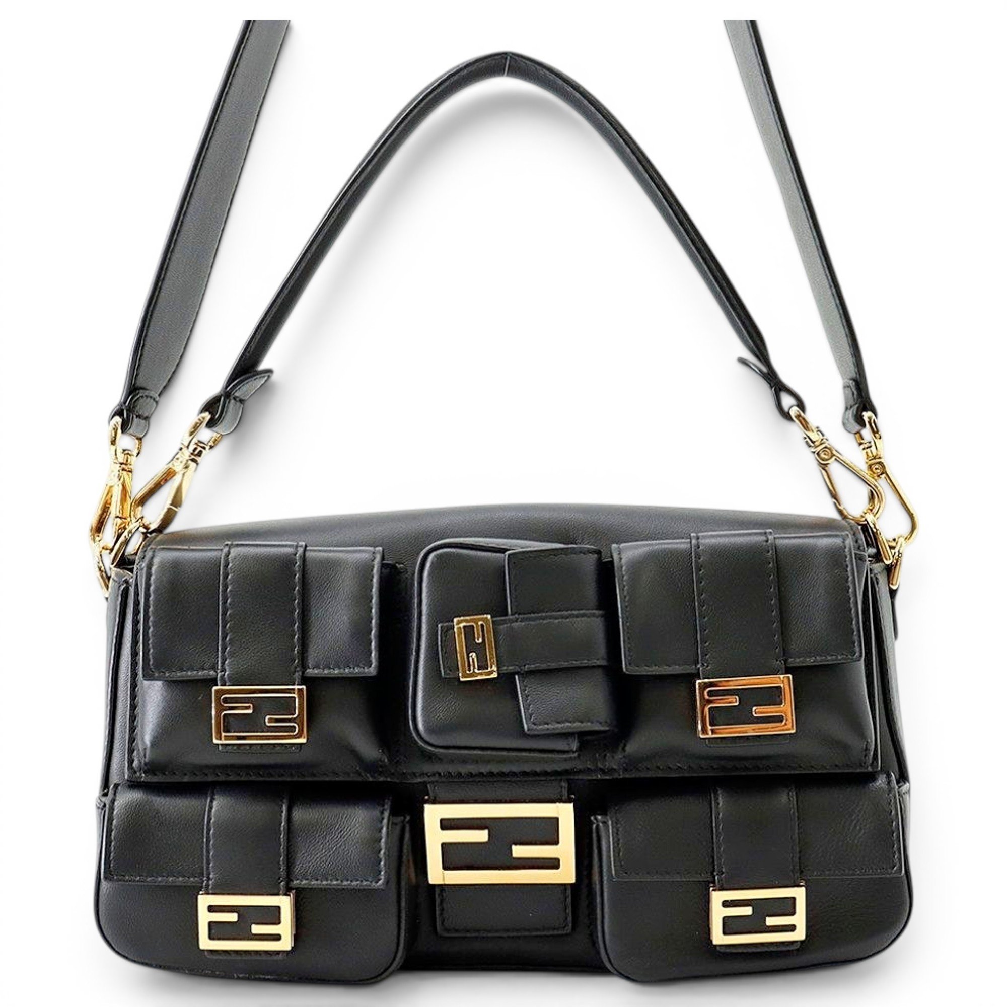 Baguette leather handbag