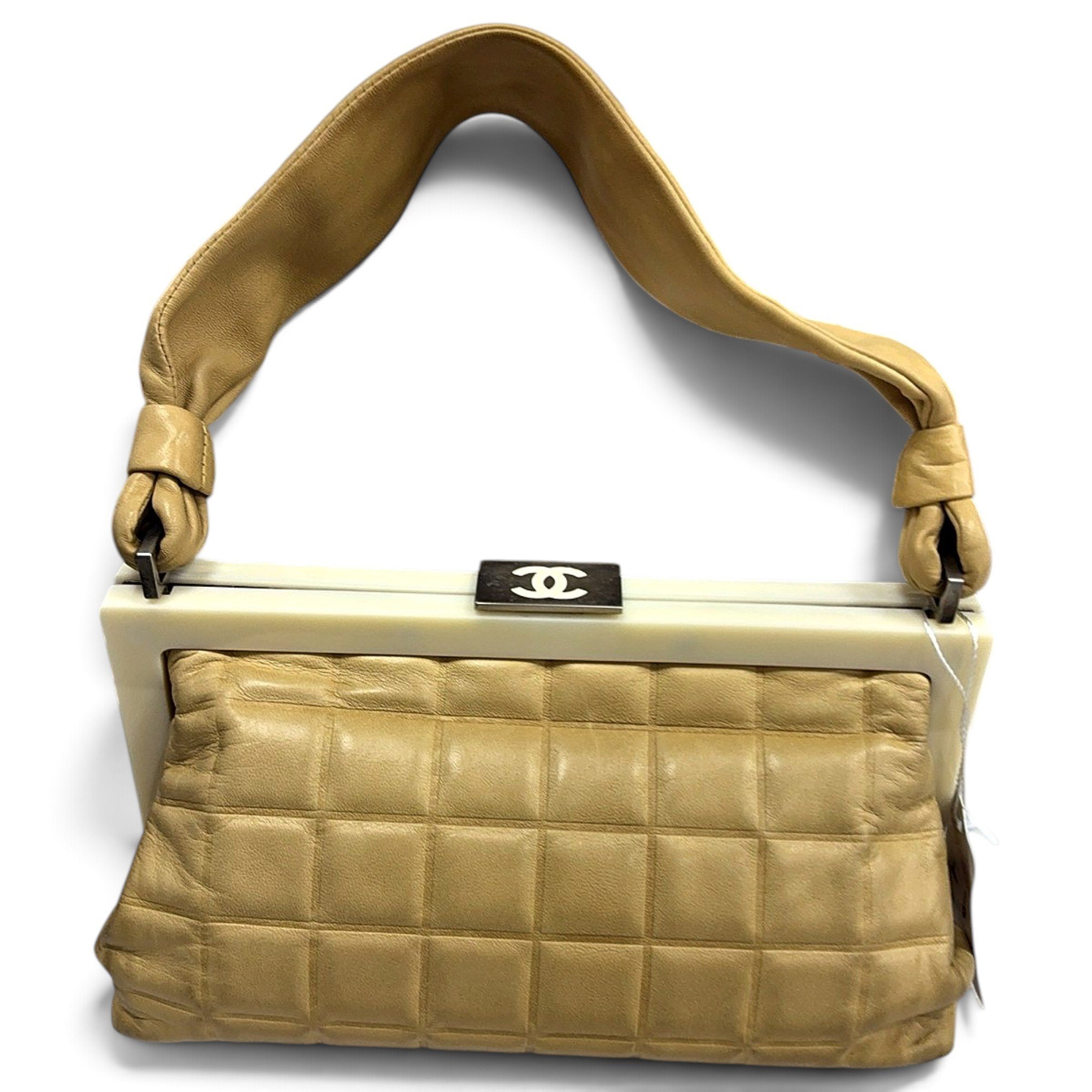 East West Chocolate Bar leather handbag