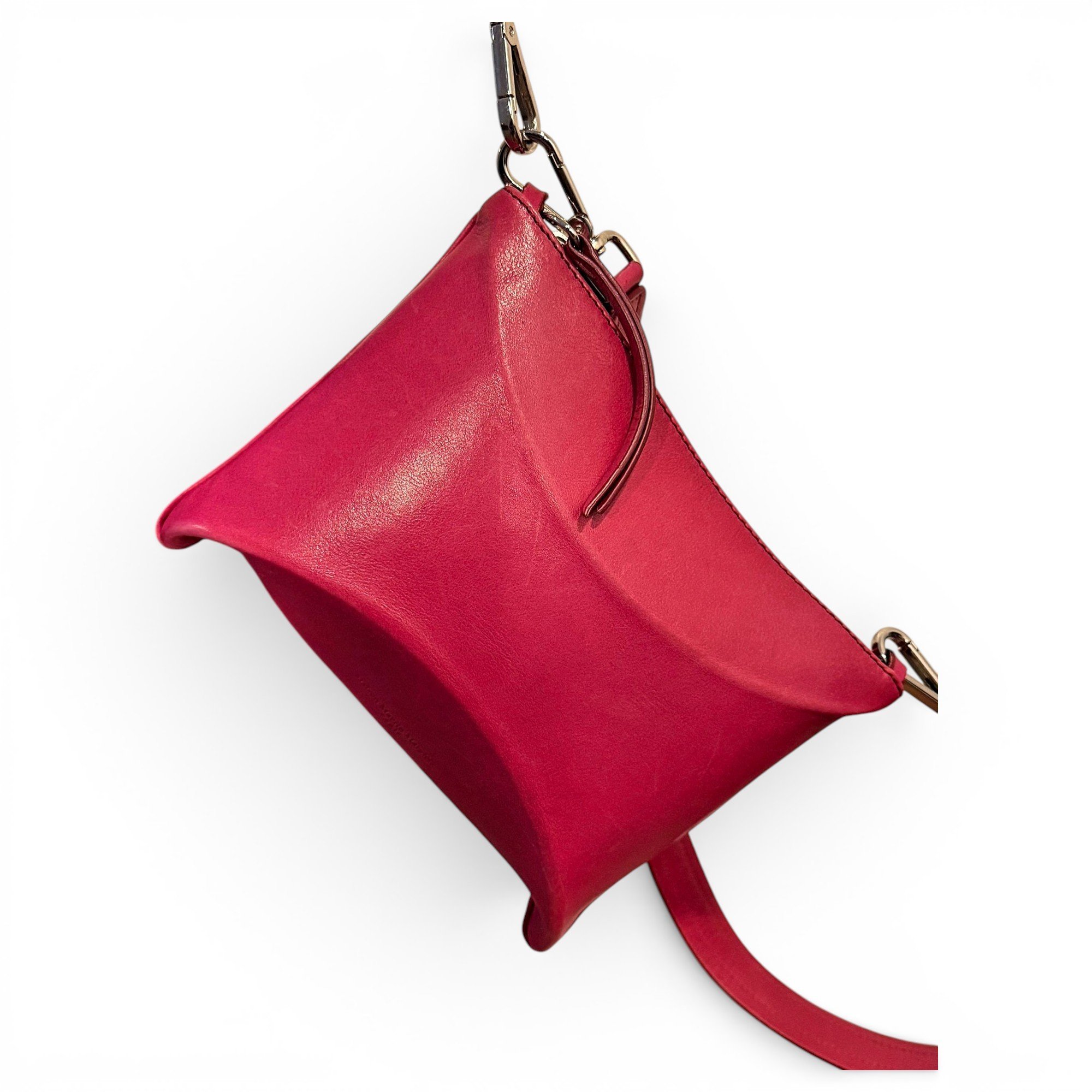 Leather clutch bag