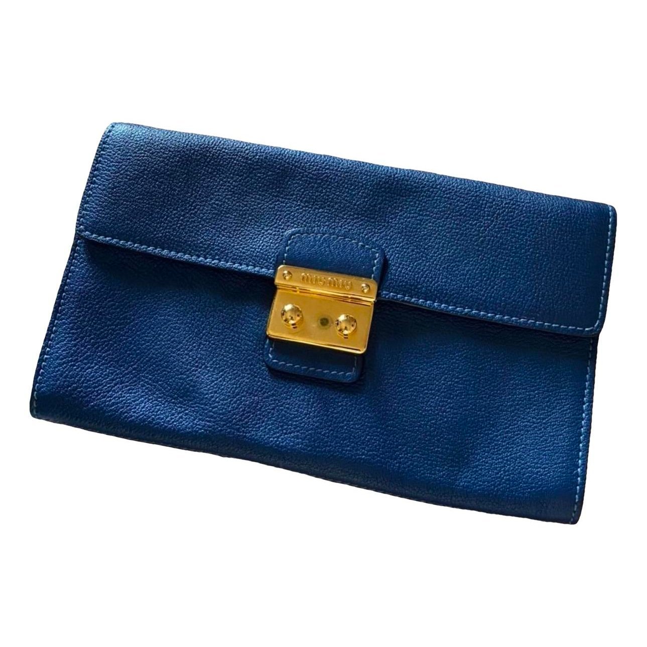 Leather clutch bag