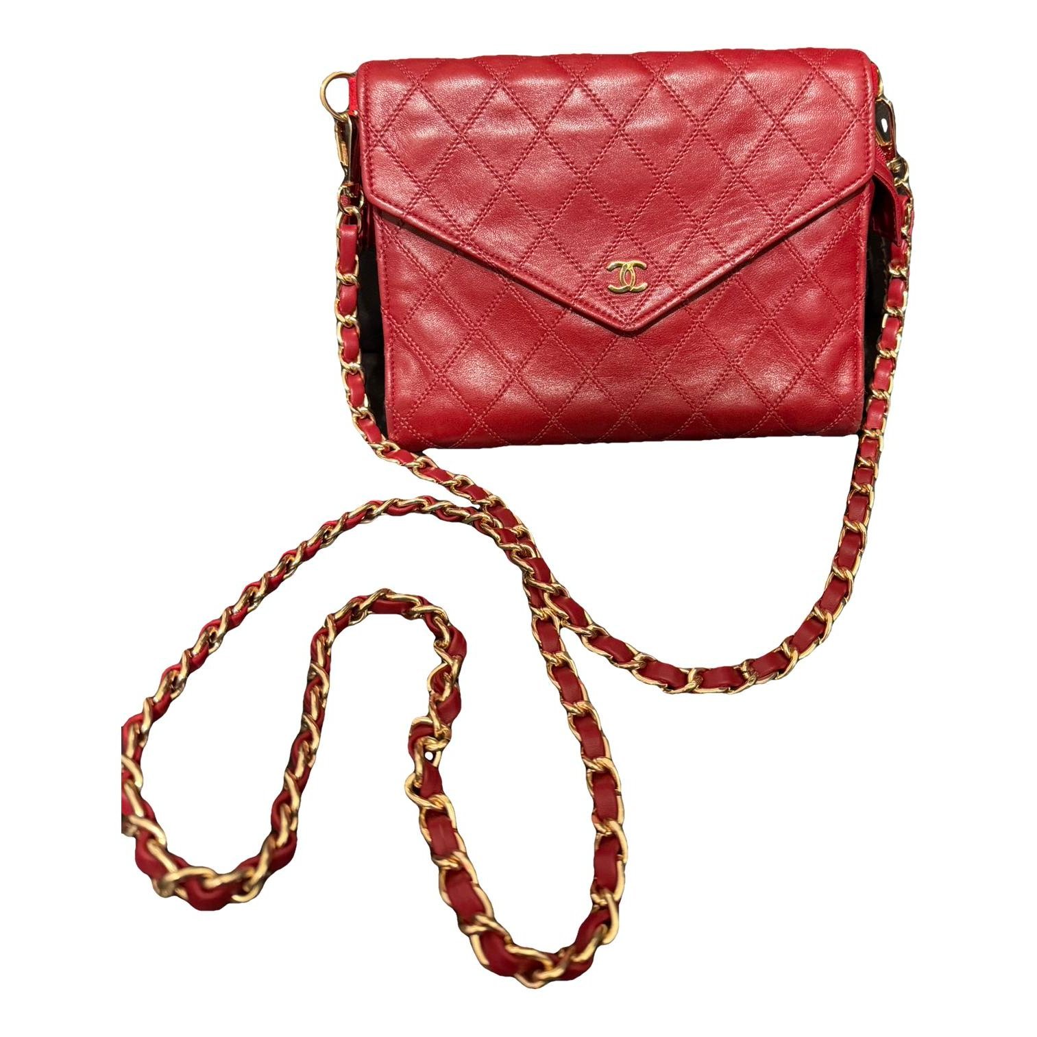 Leather clutch bag