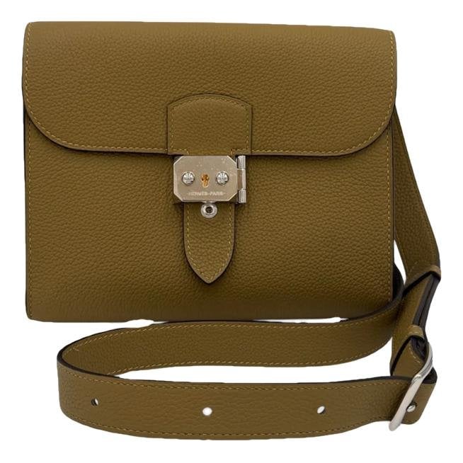 Leather clutch bag