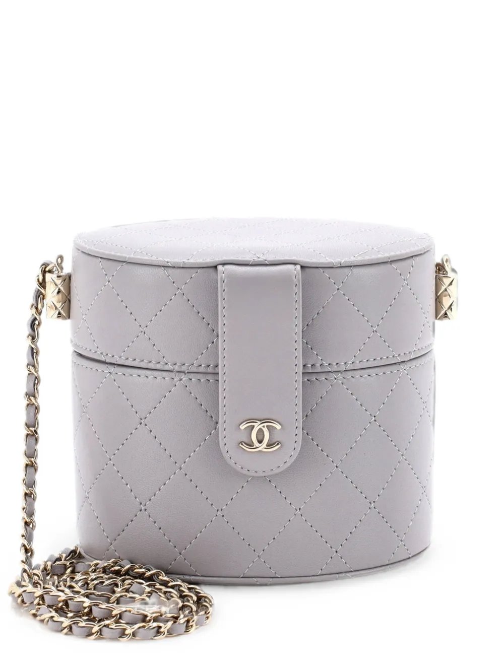 CC Allure Vanity Case with Chain Quilted Lambskin Small crossbody bag