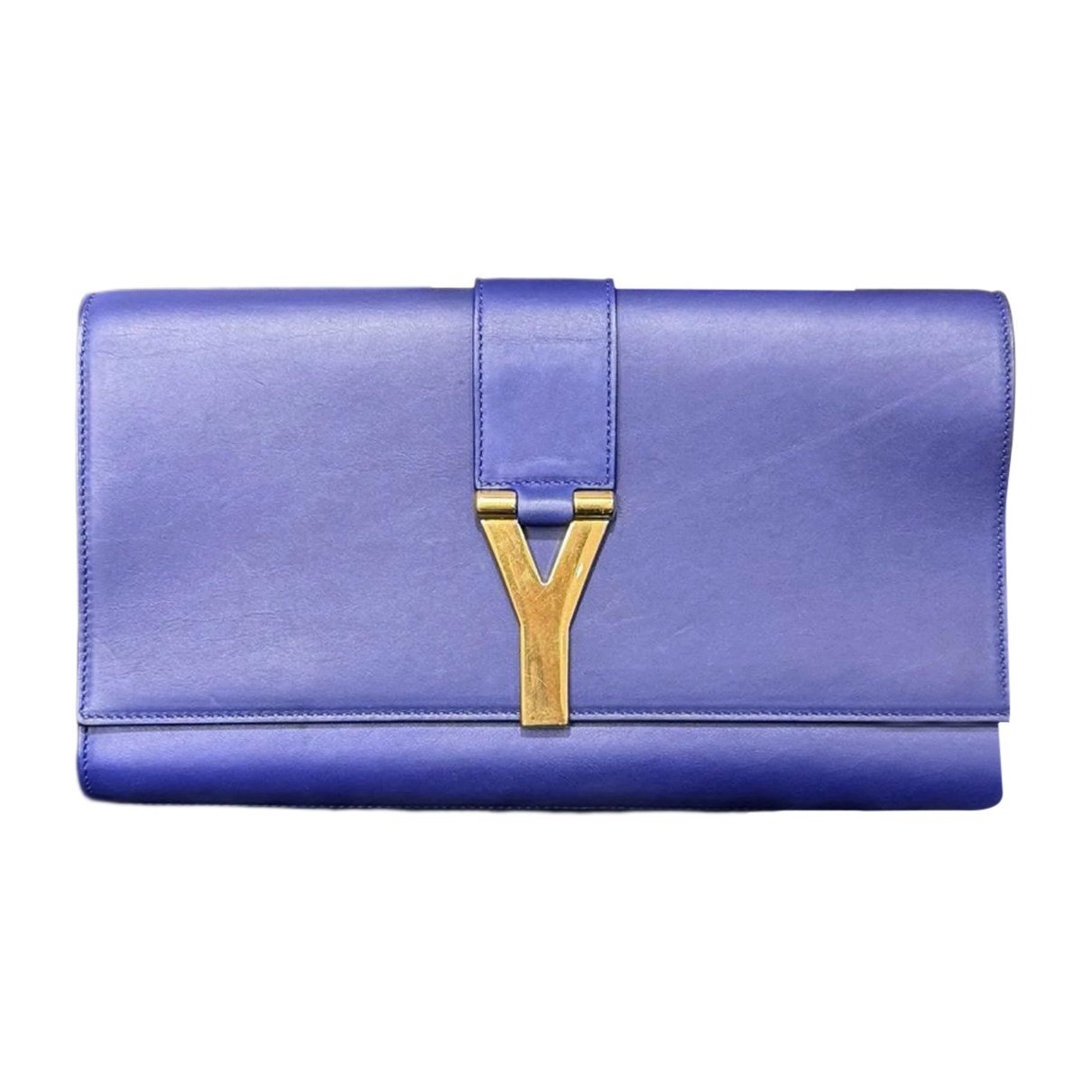 Leather clutch bag