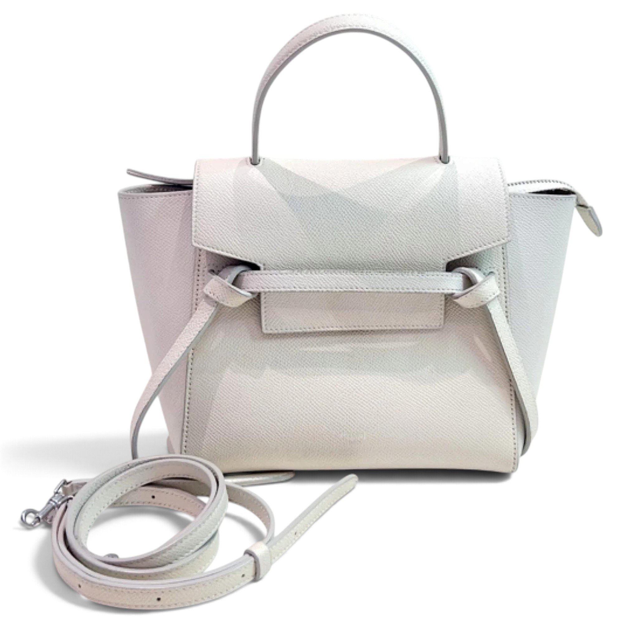 Belt leather crossbody bag