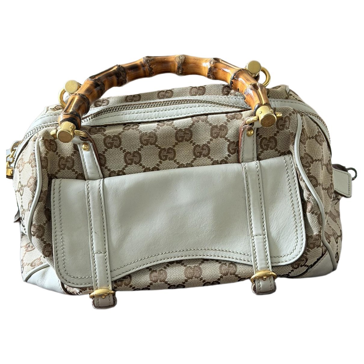 Bamboo leather handbag