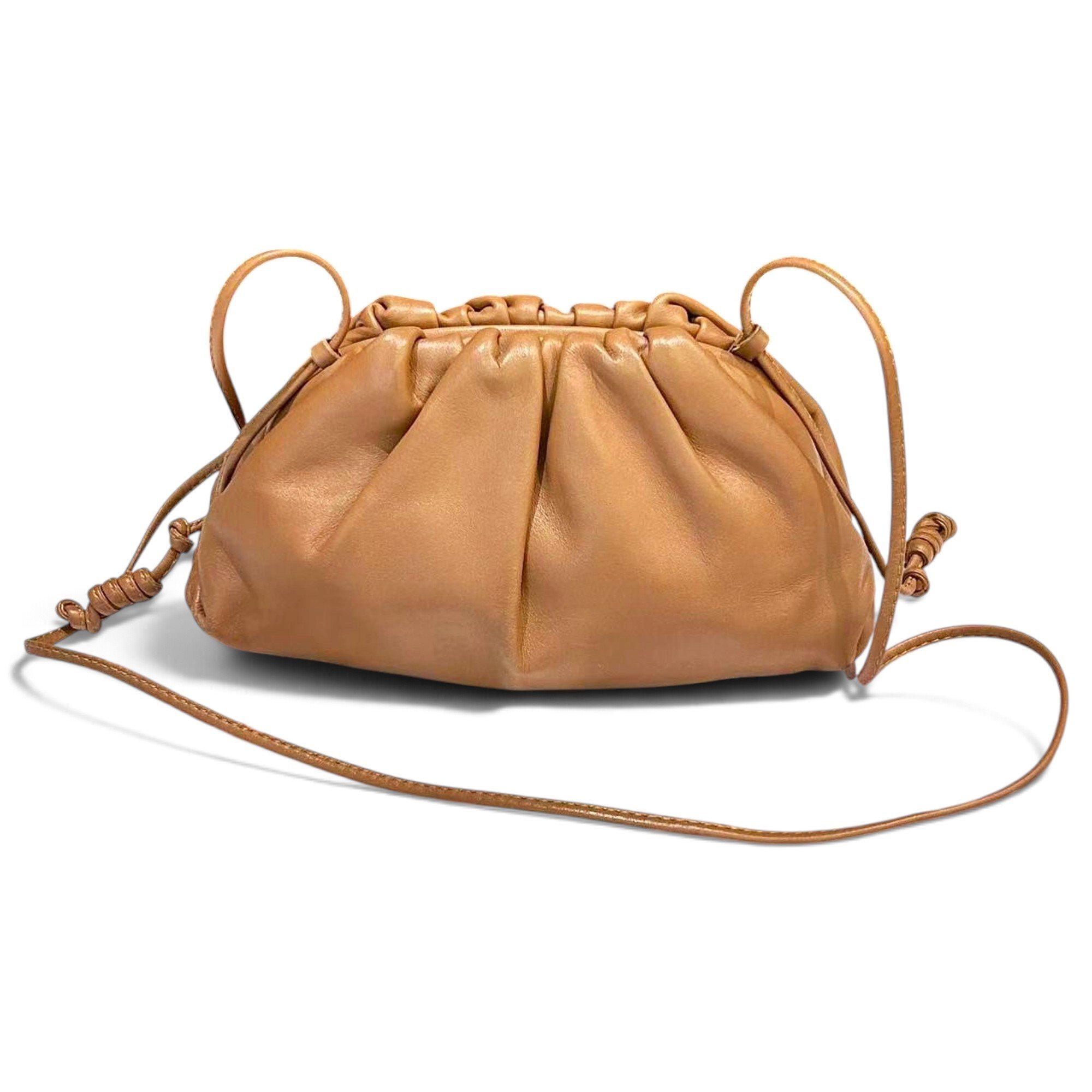 Pouch leather crossbody bag