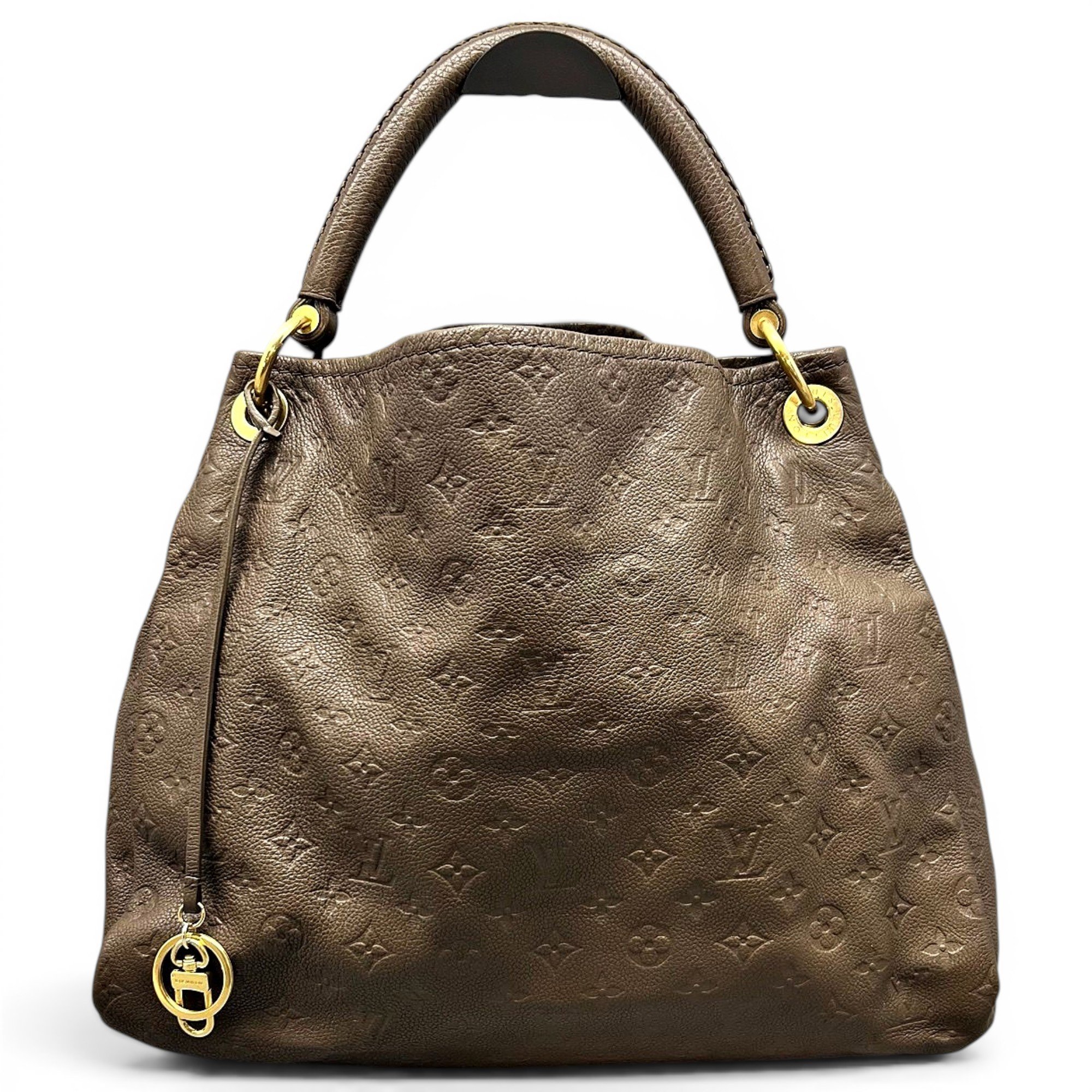 Artsy leather handbag
