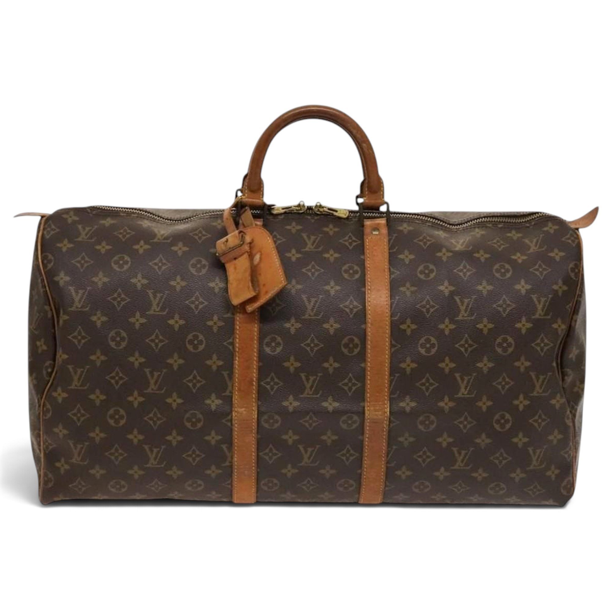 Leather bowling bag