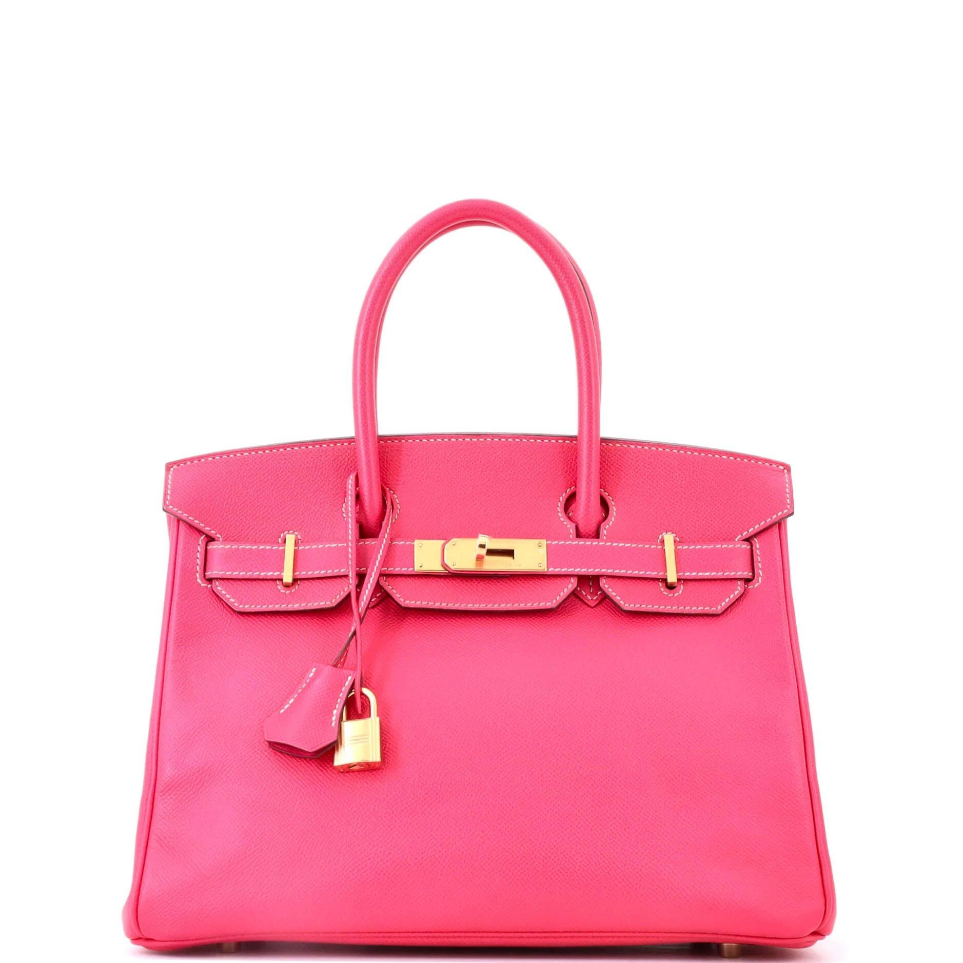 Birkin 30 leather handbag