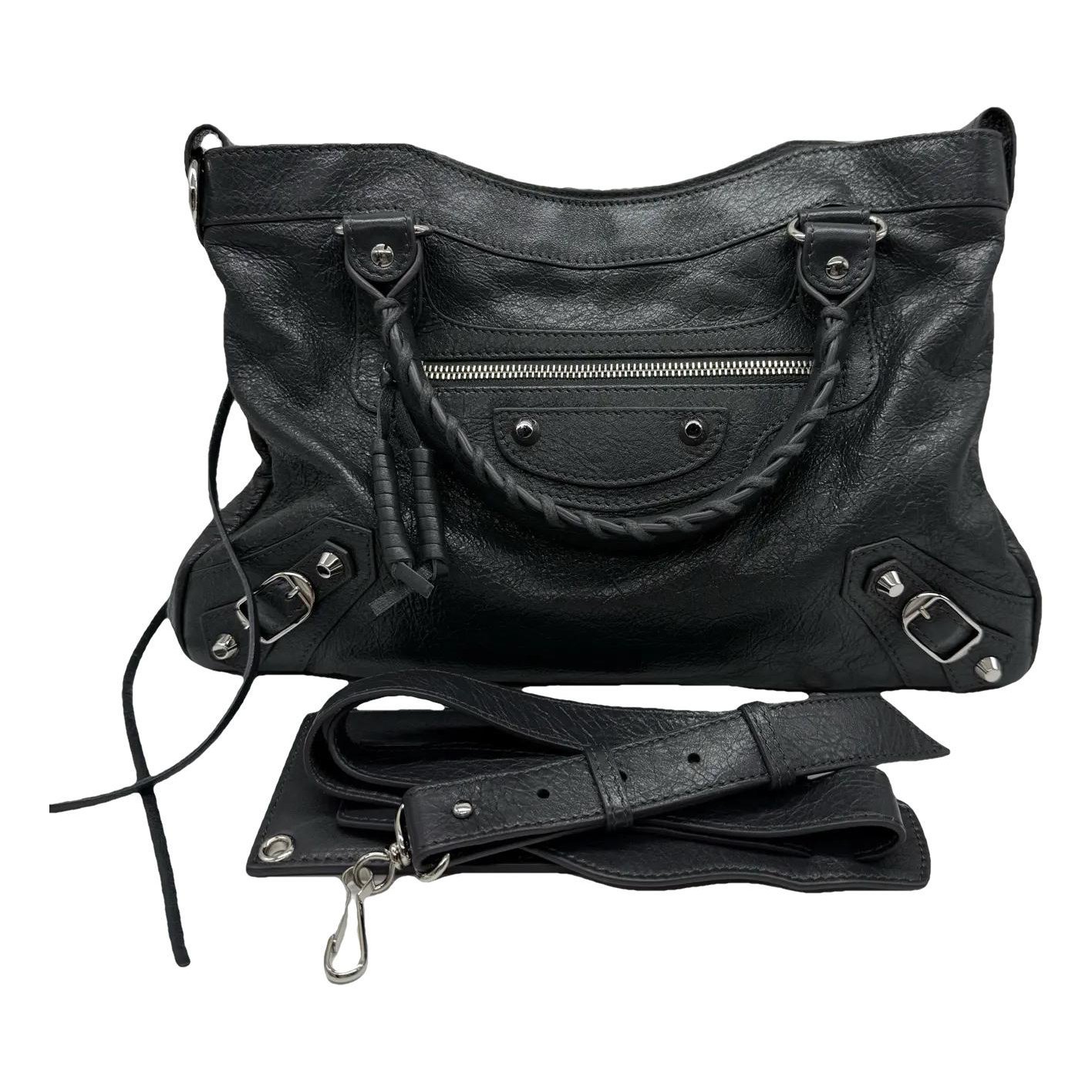 City leather crossbody bag
