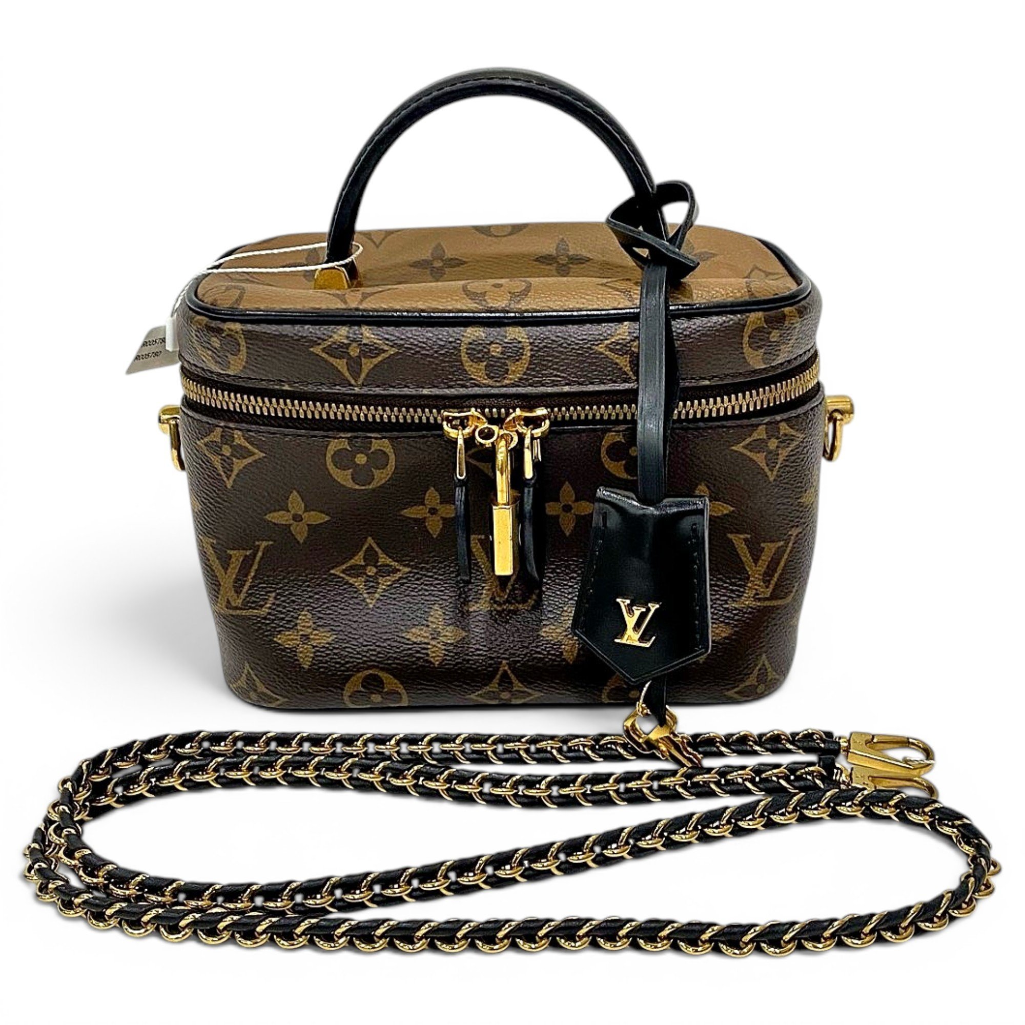 Vanity leather handbag