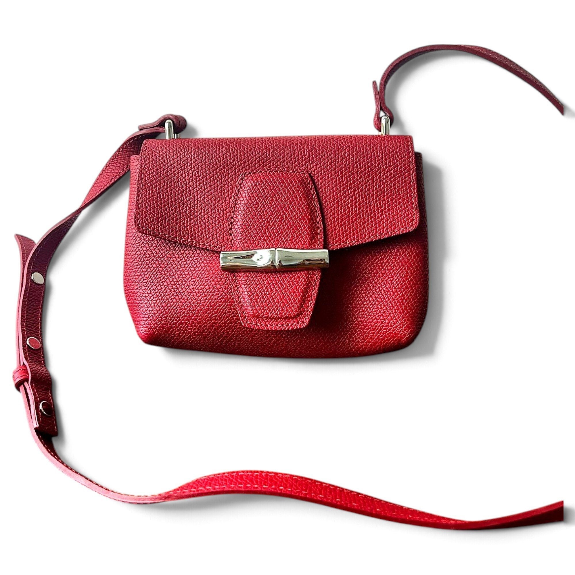 Roseau leather crossbody bag