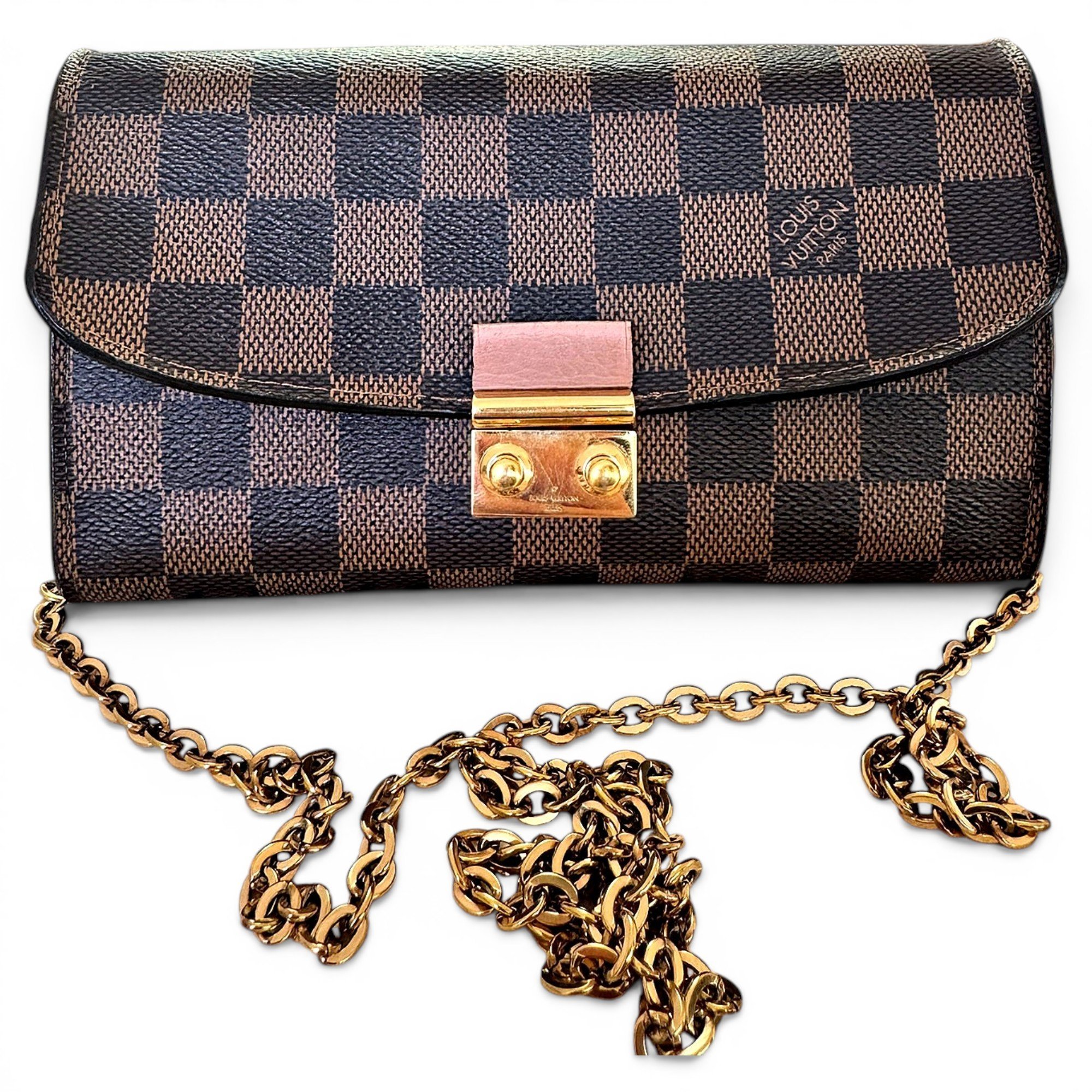 Croisette leather crossbody bag