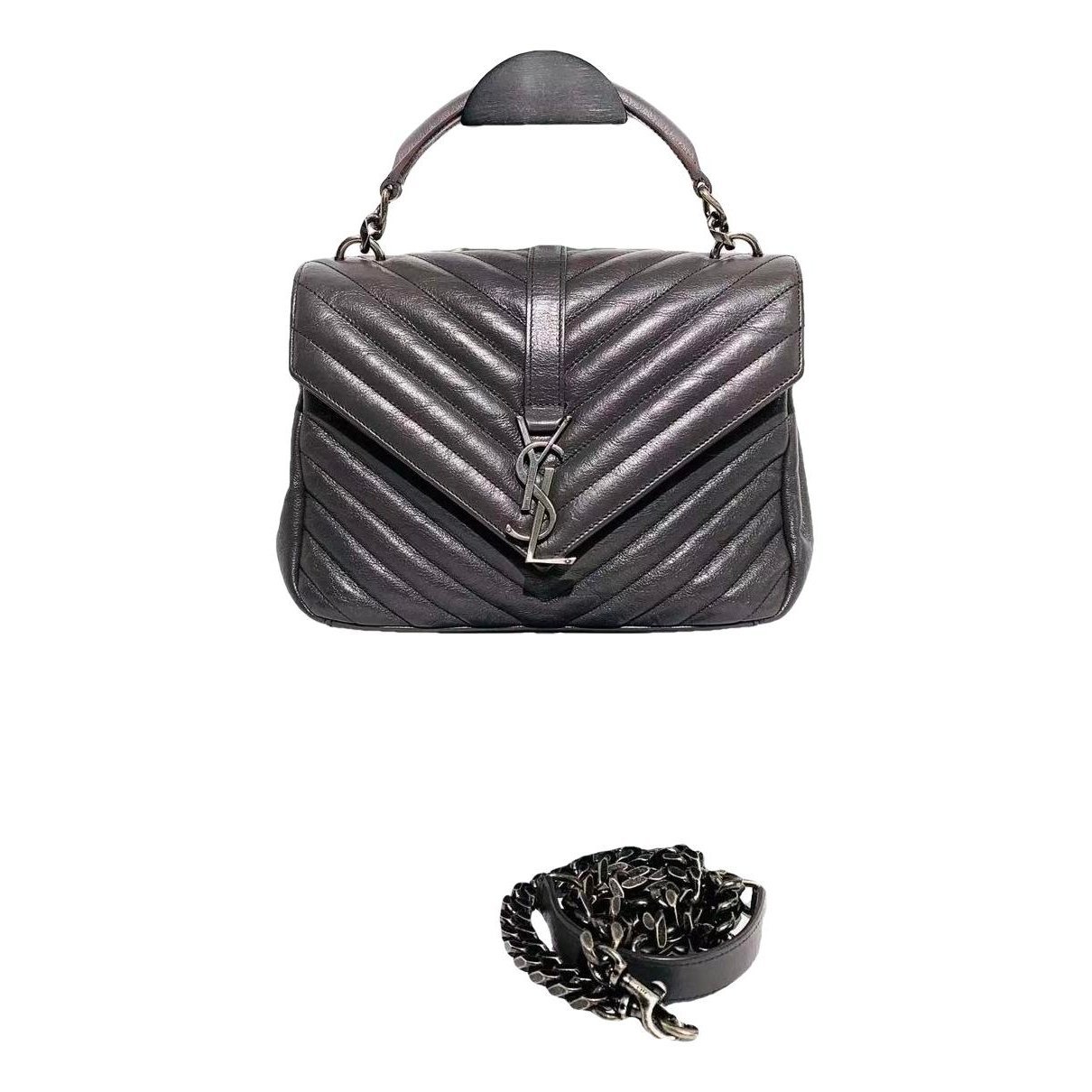 Collége monogramme leather handbag