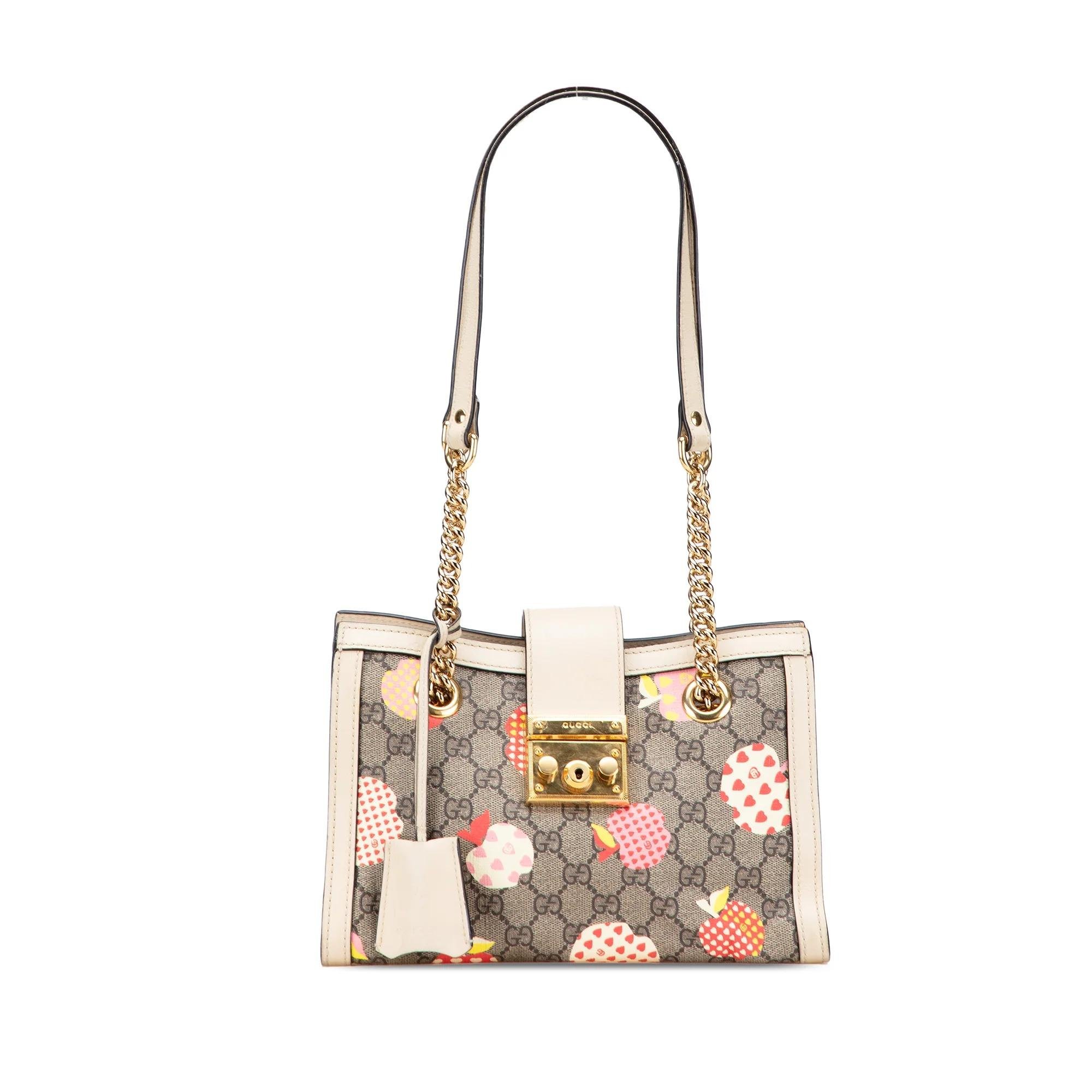 Padlock leather tote