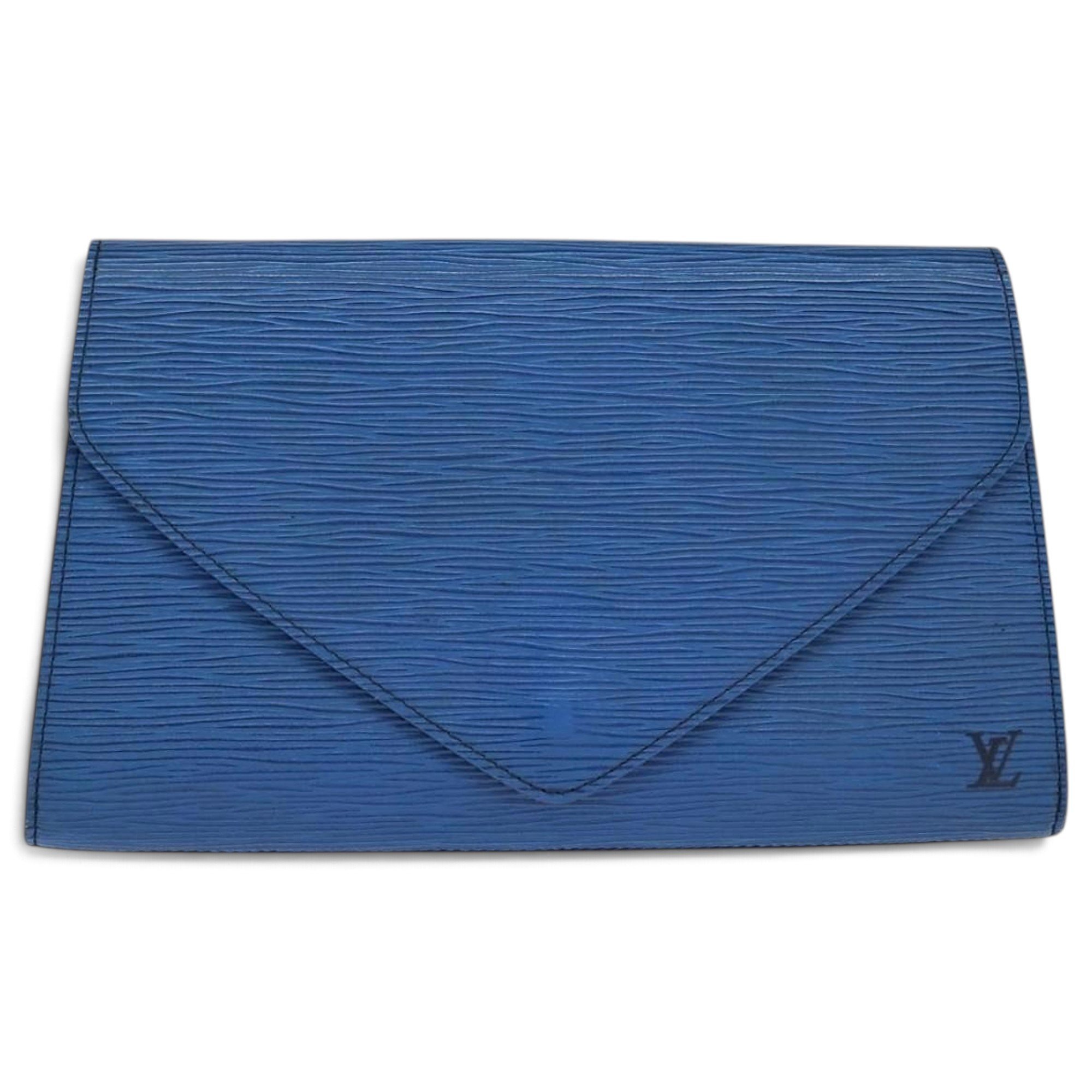 Leather clutch bag