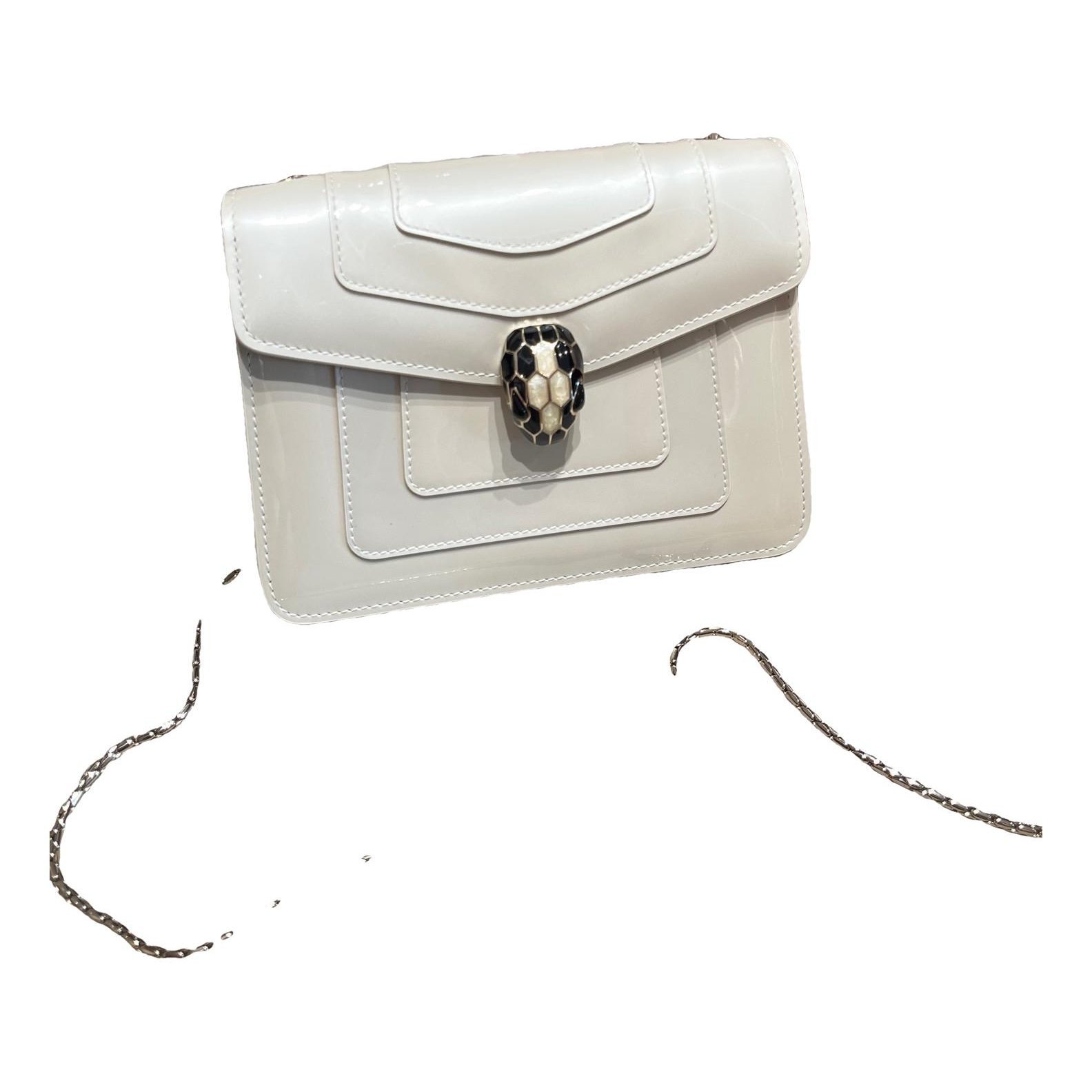 Serpenti patent leather handbag