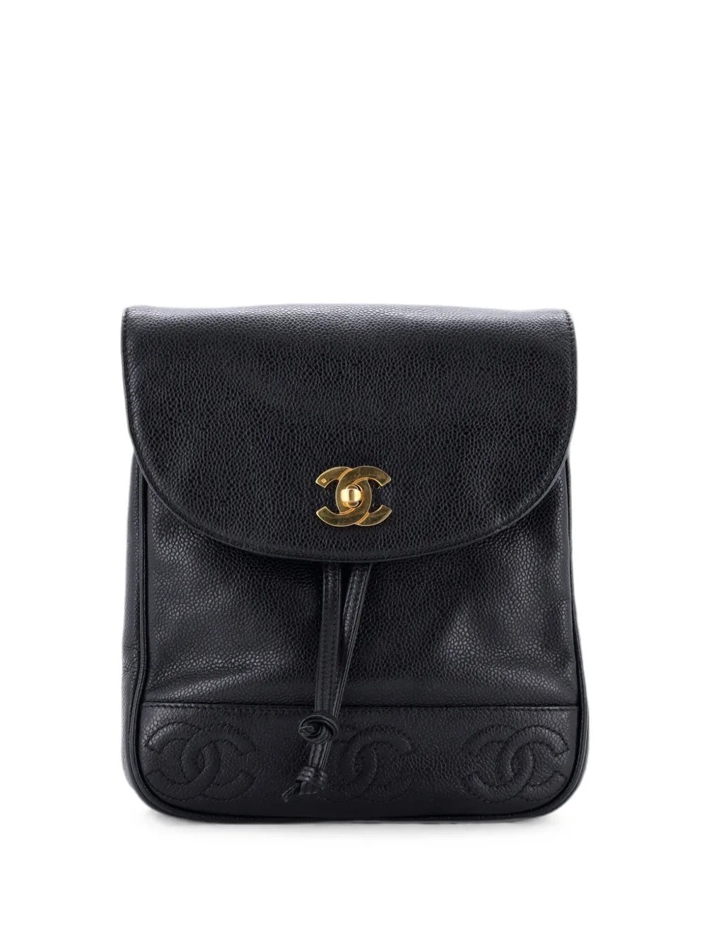 Triple Stitched CC Flap Caviar Small backpack