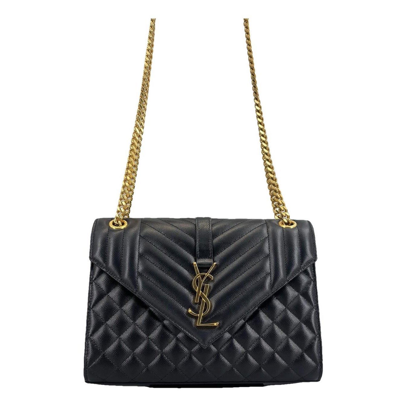 Envelope leather handbag