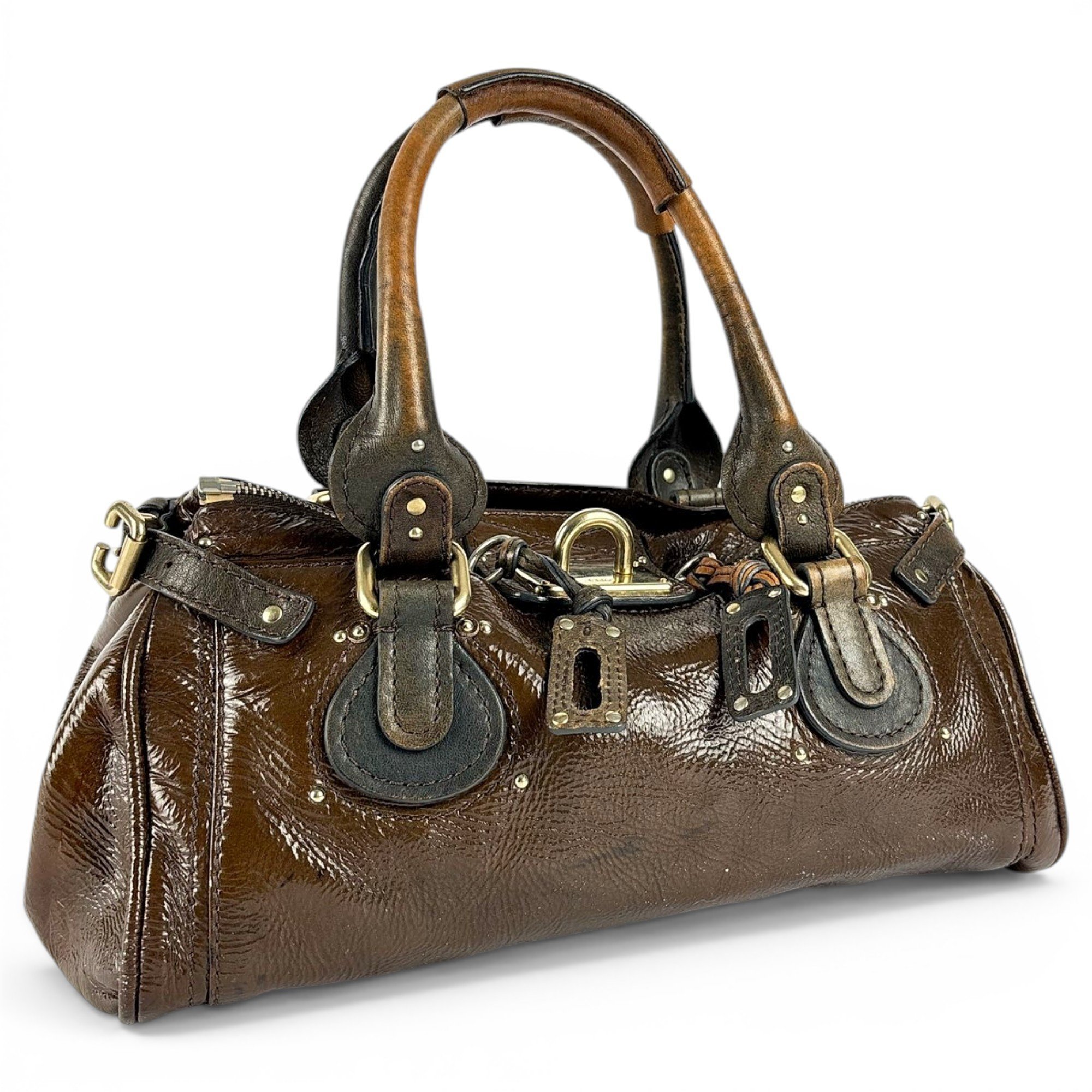 Paddington patent leather handbag