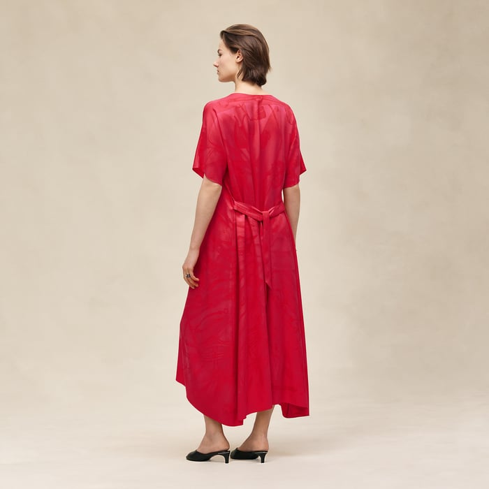 Rose Pivoine "Soleil De Soie Poudre" Classic Caftan
