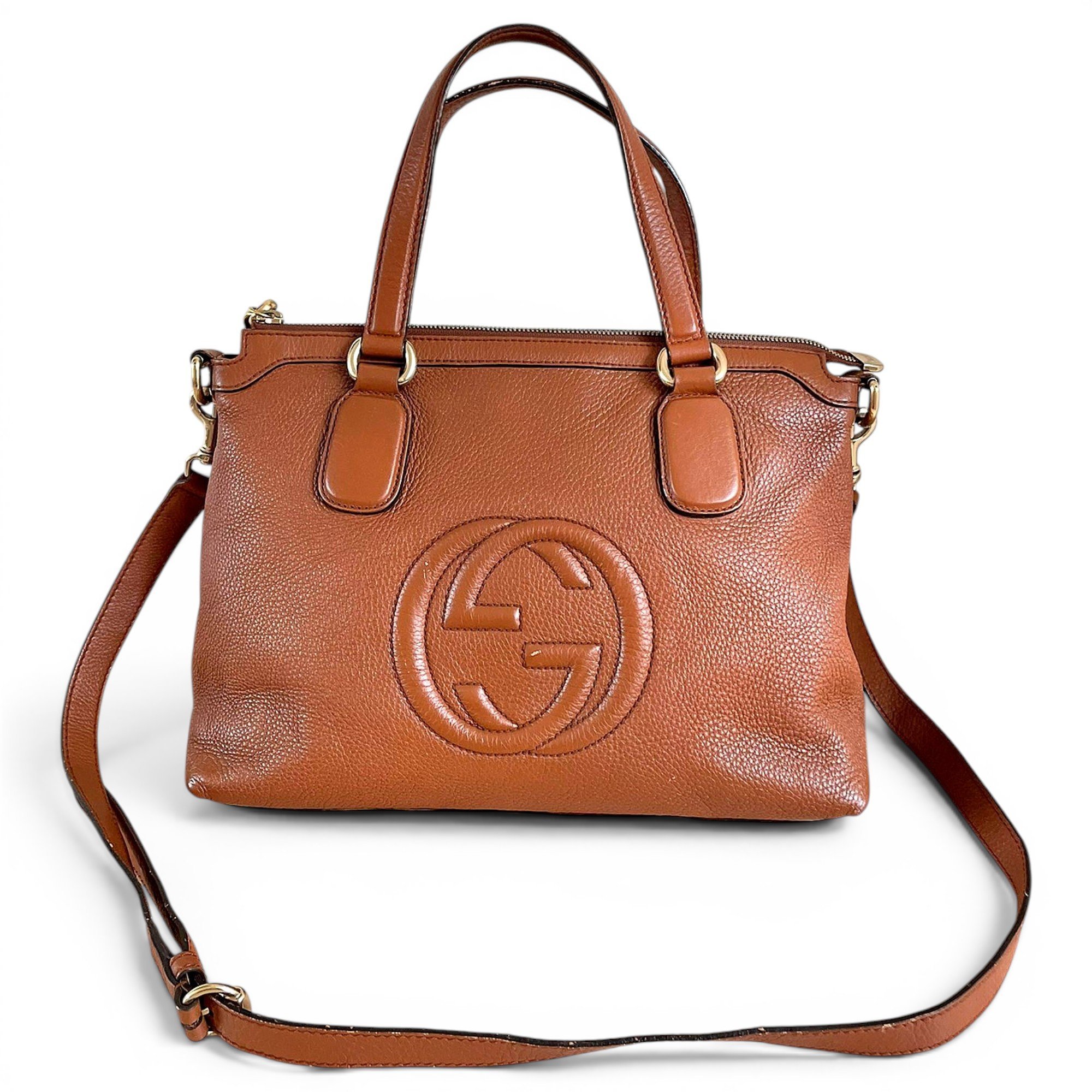 Soho Top Handle leather handbag