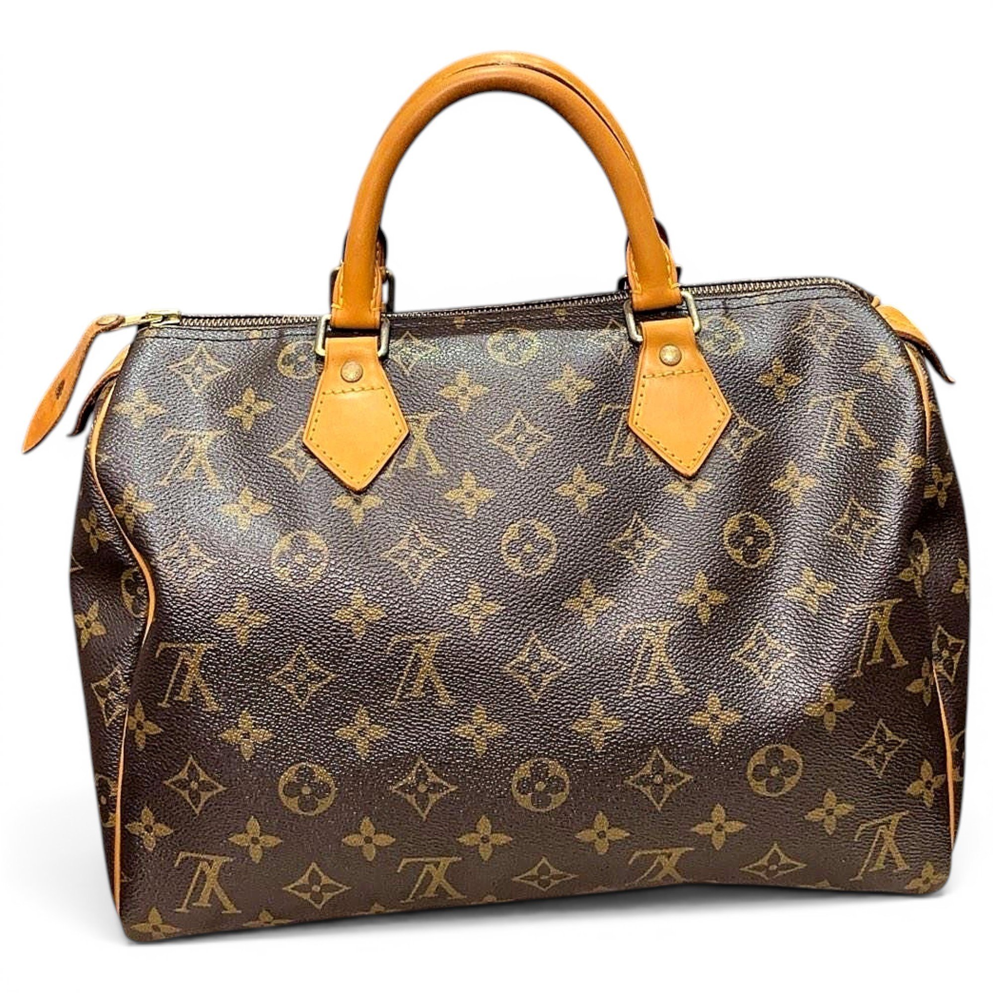 Speedy leather handbag