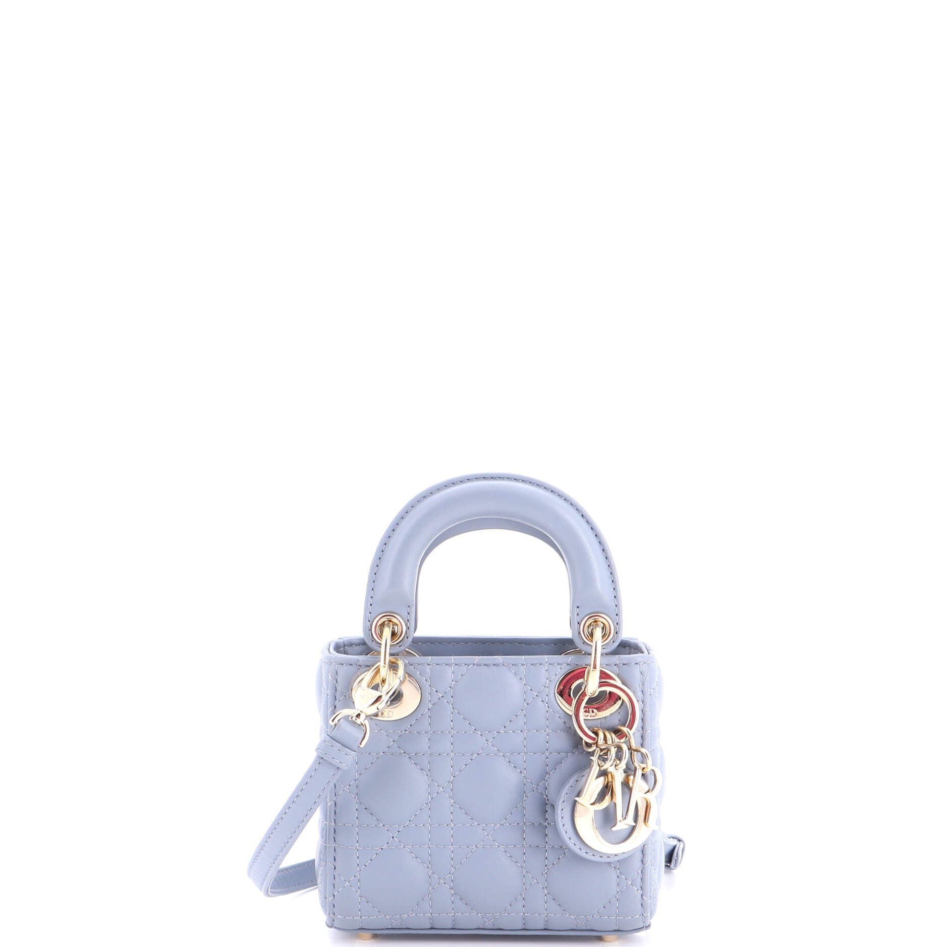 Lady Dior Bag Cannage Quilt Lambskin Micro